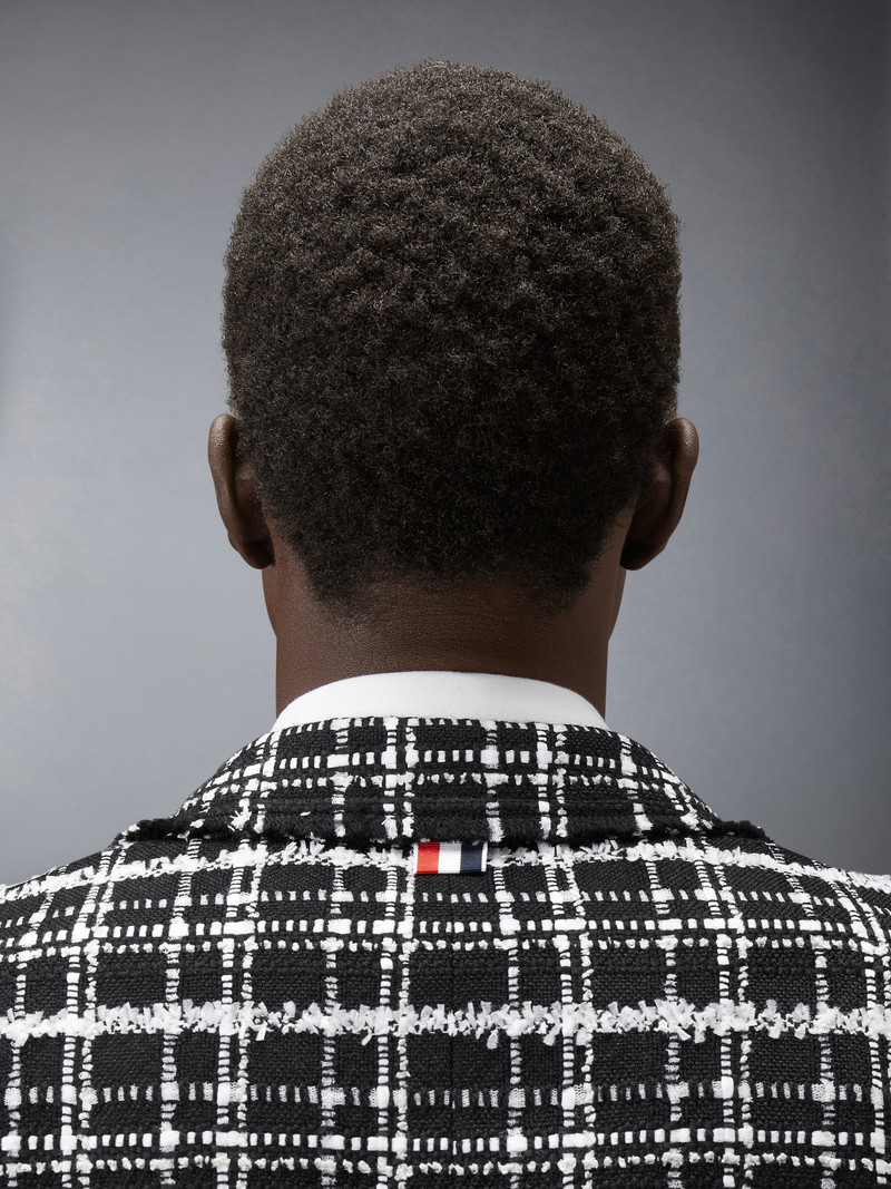 RIBBON TWEED SPORTCOAT WITH FRAY EDGE 5