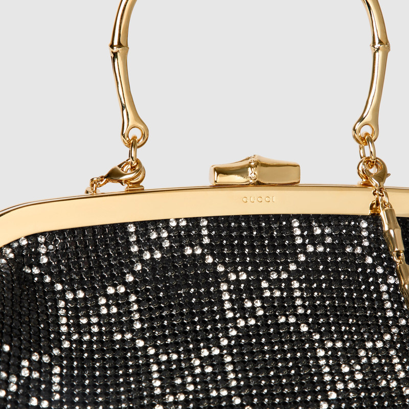 Crystal medium evening top handle bag 6