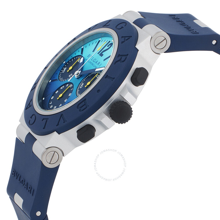 Bvlgari Aluminium Capri Edition Chronograph Automatic Blue Dial Men's Watch 103844 - 2