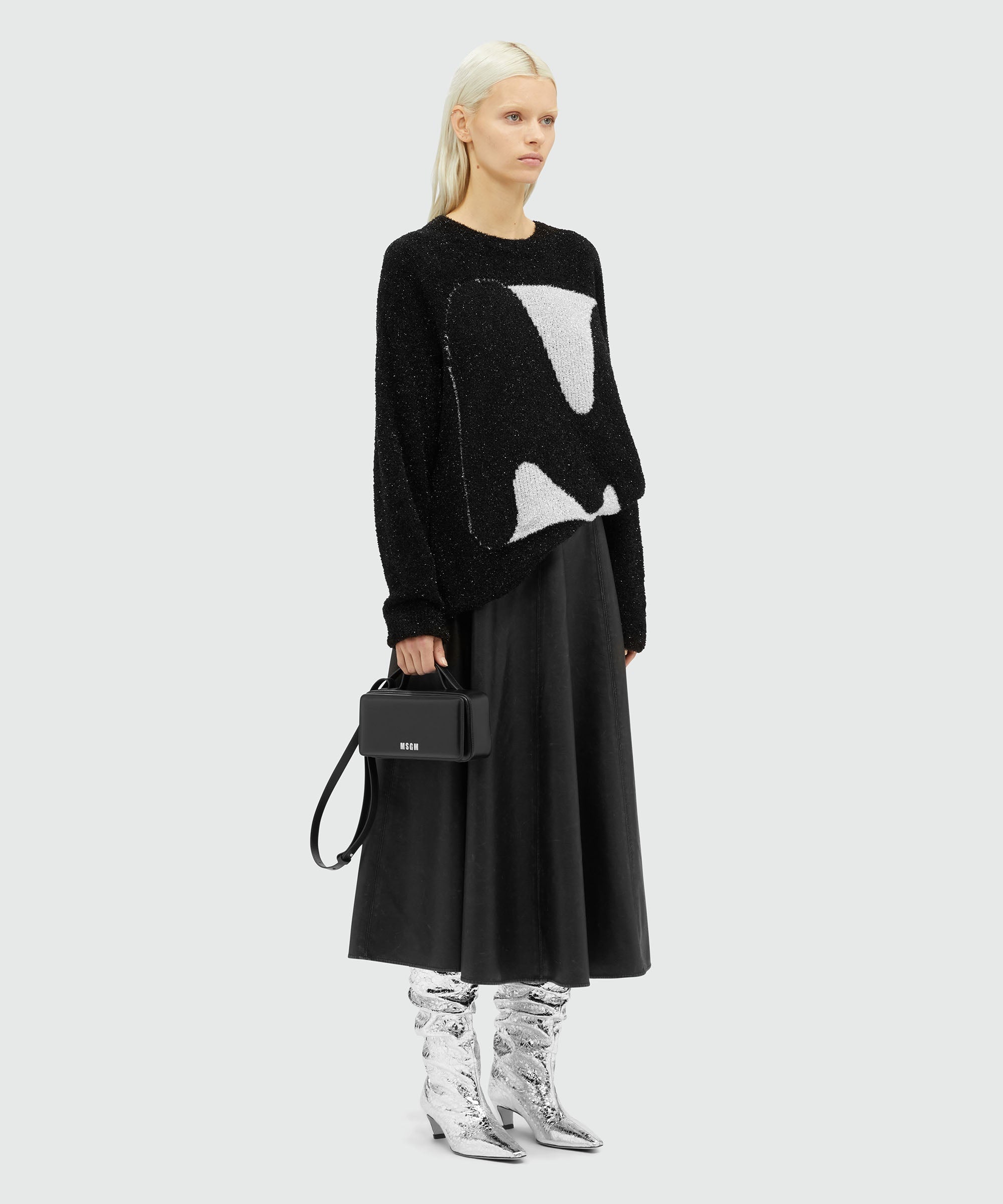 Lamé "TheMwave" sweater - 4
