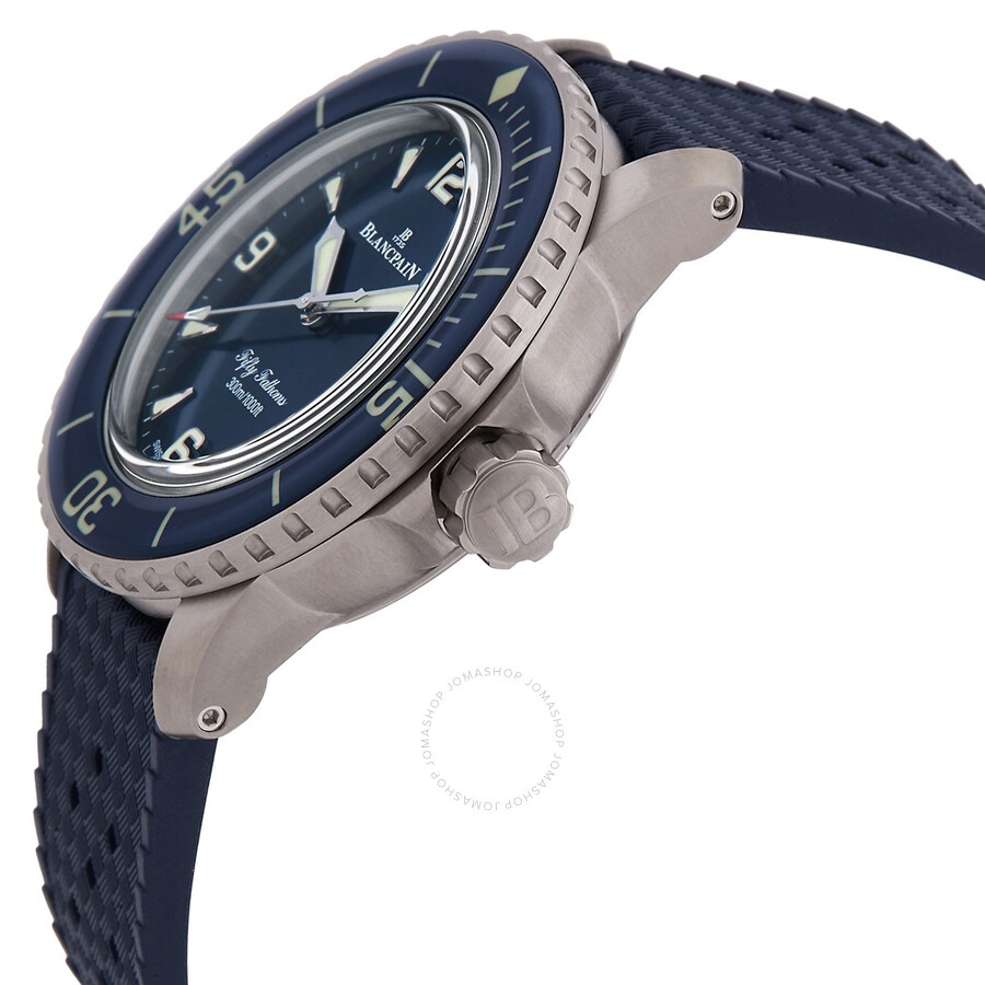 Blancpain Fifty Fathoms Automatic Blue Dial Men's Watch 5010 12B40 O64A - 2