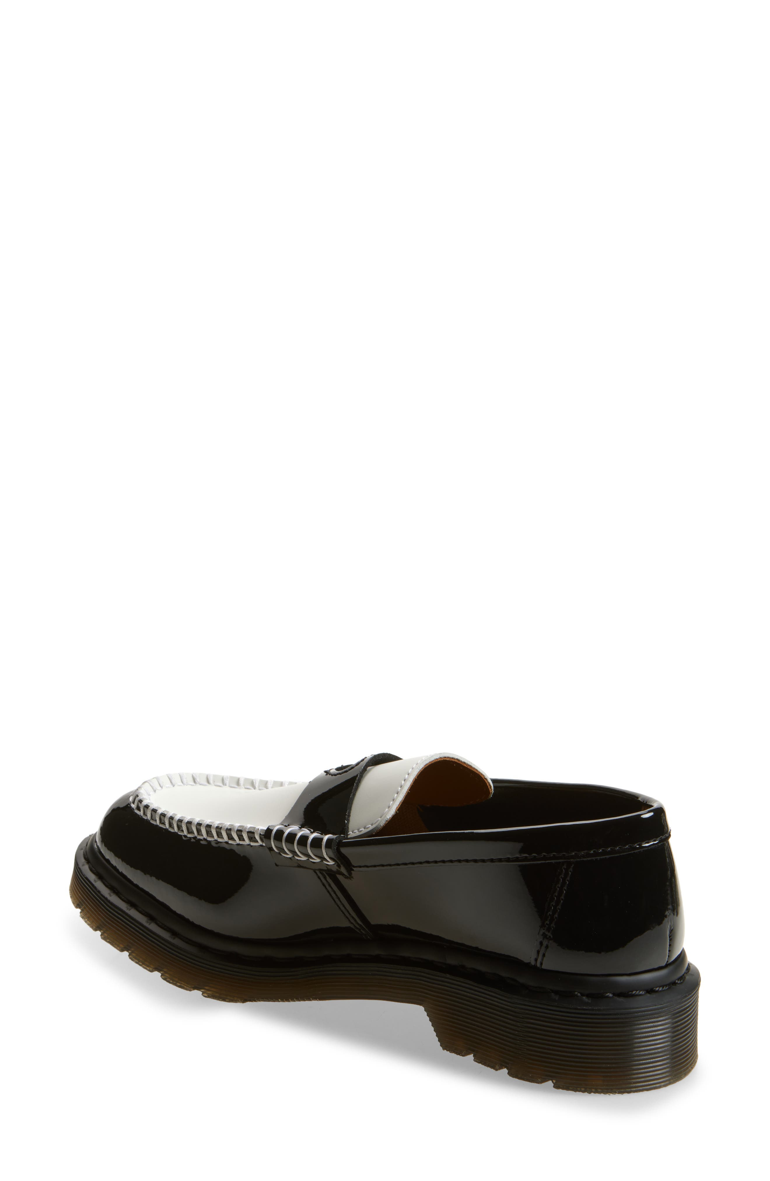 Dr. Martens Penton Heart Penny Loafer in Black/White at Nordstrom - 2