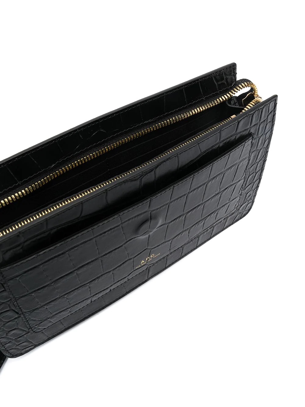 Albane crocodile-embossed bag - 5