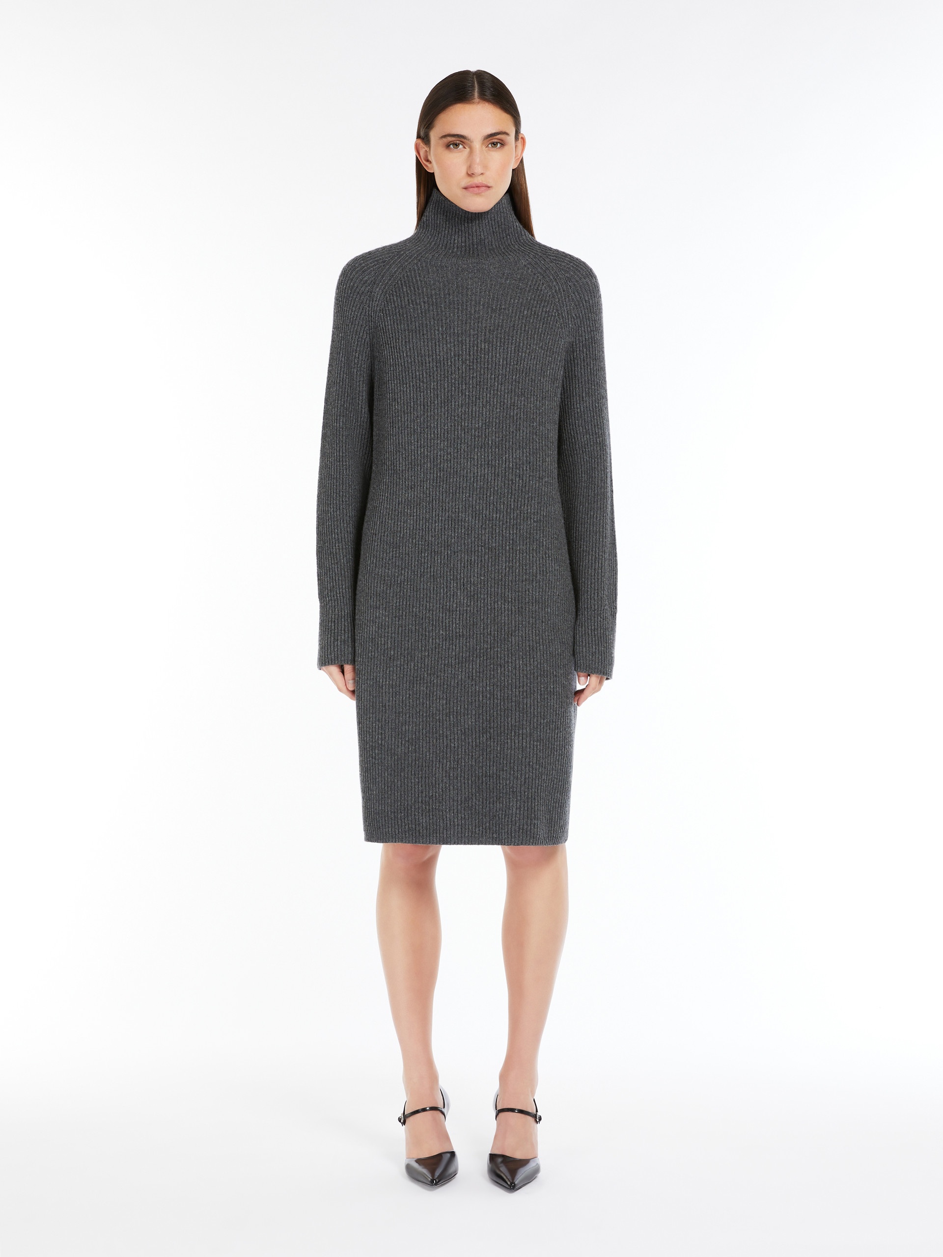 EBRIDI Ribbed cashmere-blend dress - 3
