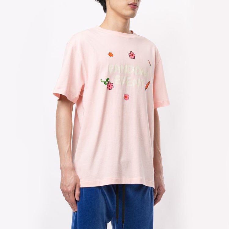 PUMA x Randomevent Graphic T-Shirt 'Pink White' 59666573 - 3