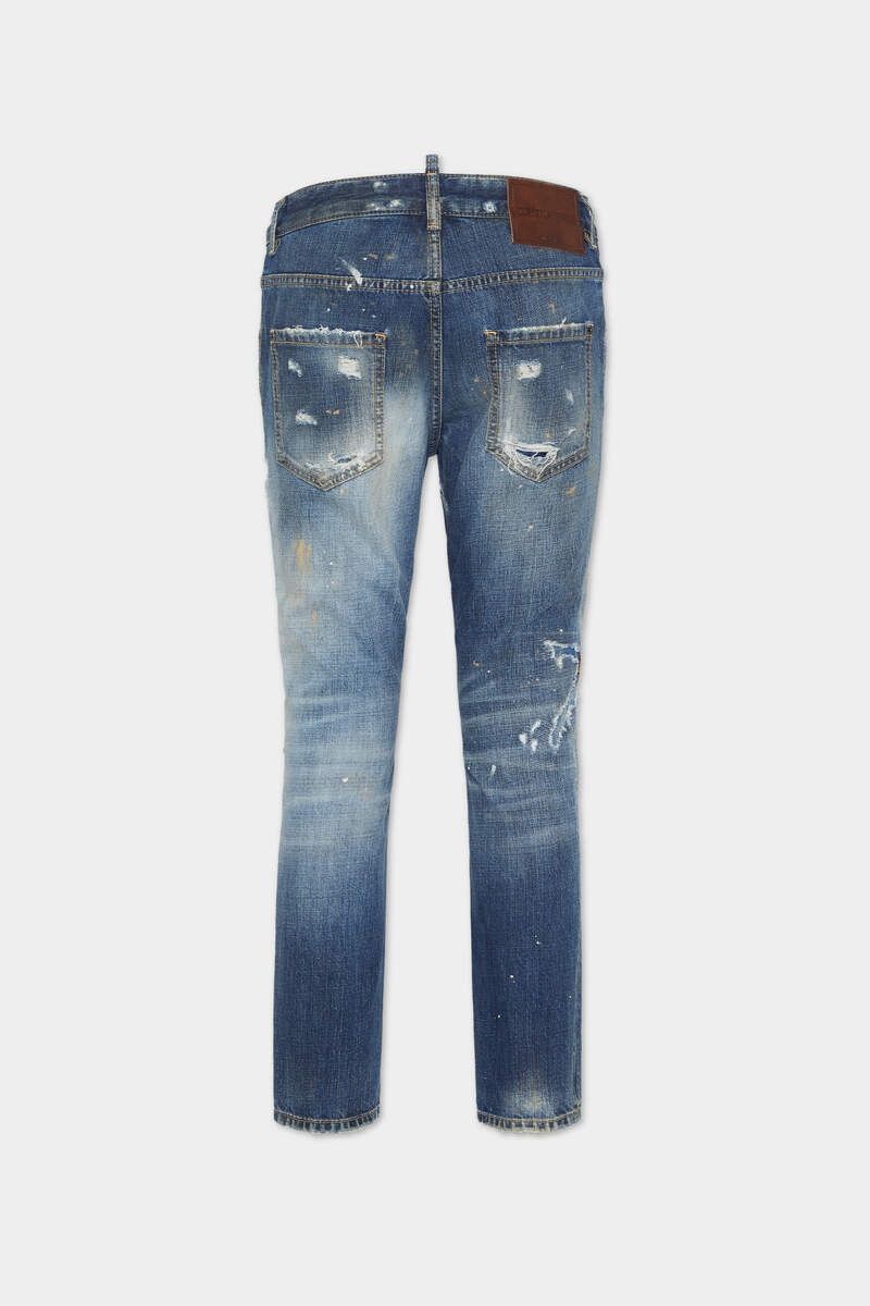MEDIUM PRESSED SAND SCARED WASH COOL GIRL JEANS - 2