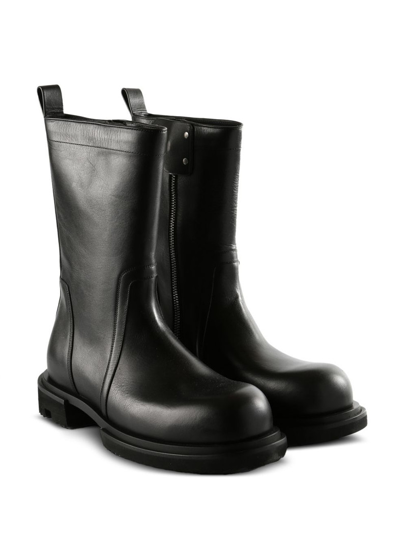 Rick Owens leather boots outlook