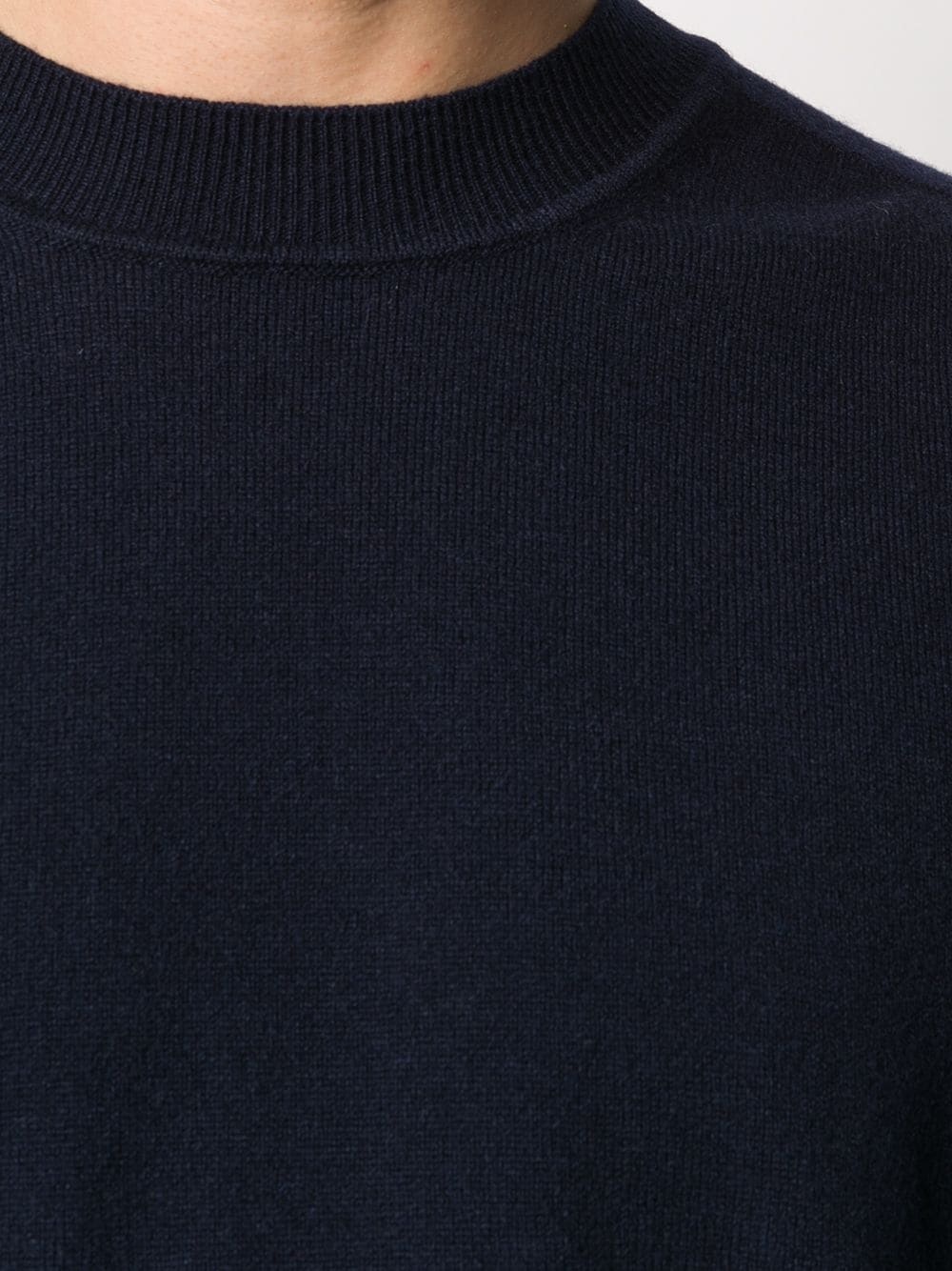 fine knit crew neck jumper - 5