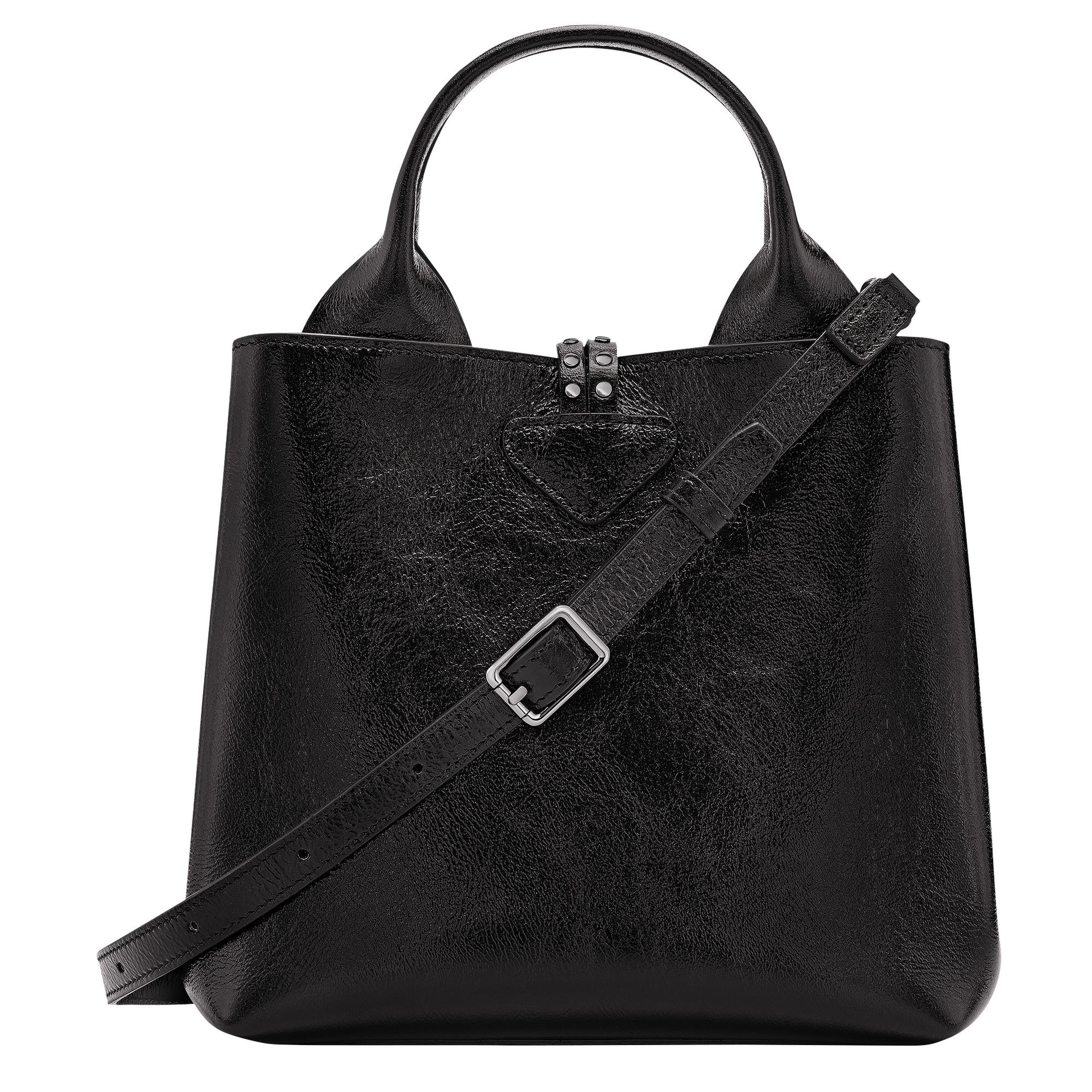Le Roseau S Handbag Black - Leather - 4