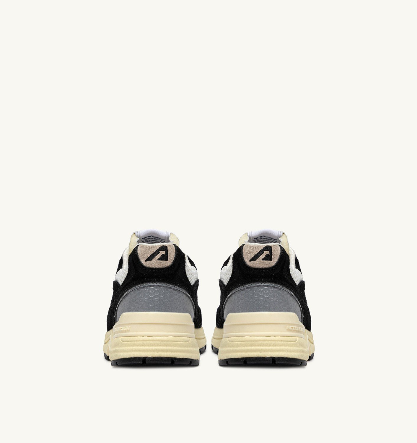 HYPERWAY SNEAKERS IN BLACK AND SILVER-TONE SUEDE AND MESH - 3