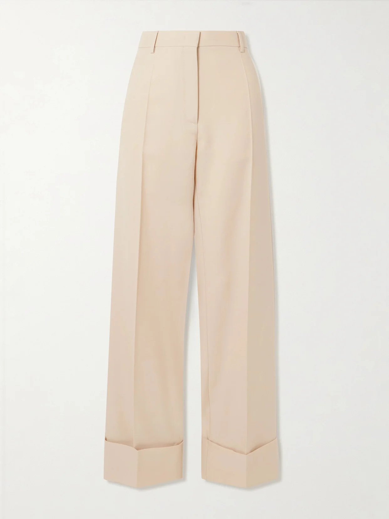 Wool-twill Wide-leg Pants - 1