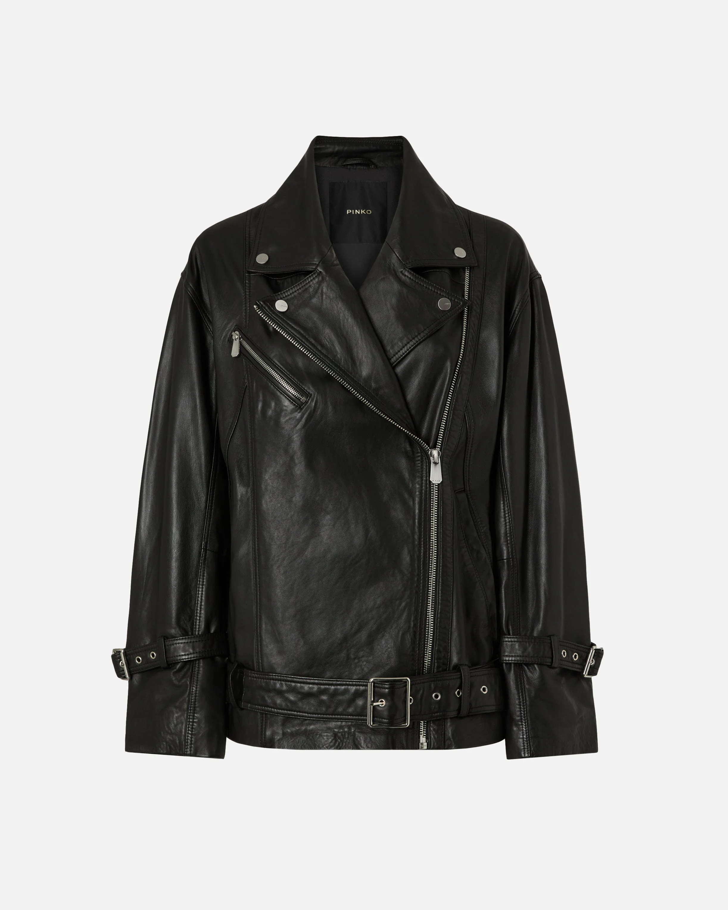 LEATHER BIKER JACKET - 1
