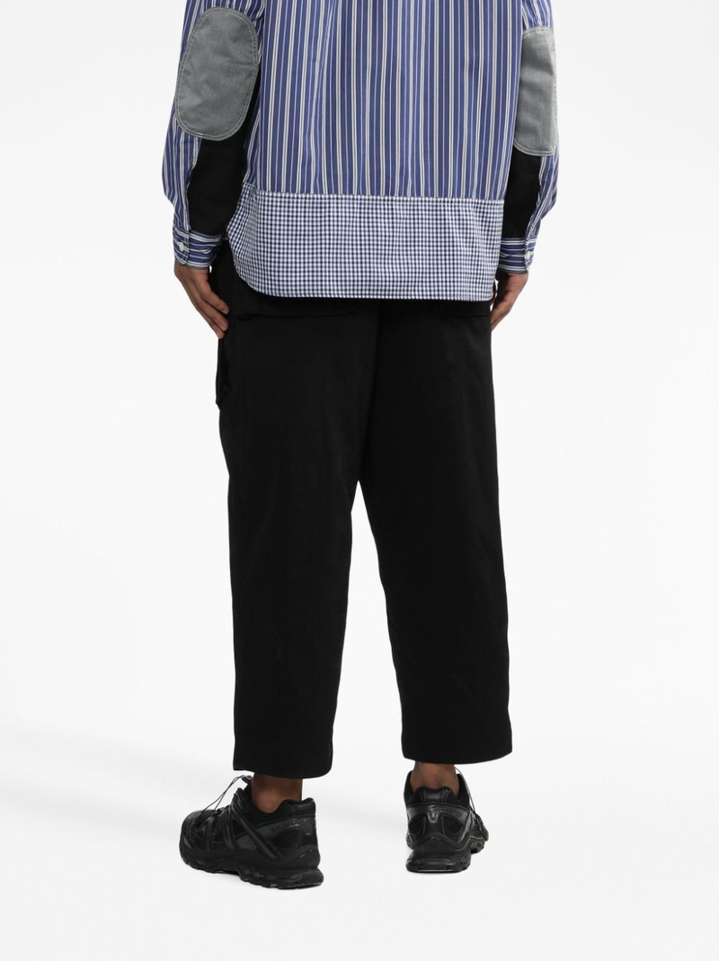drop-crotch cropped cargo trousers 4
