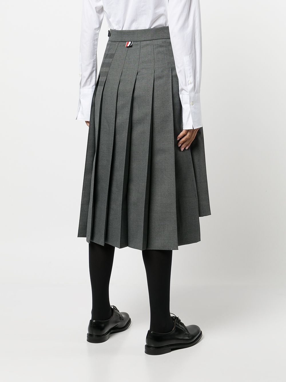 4-Bar stripe pleated skirt - 4