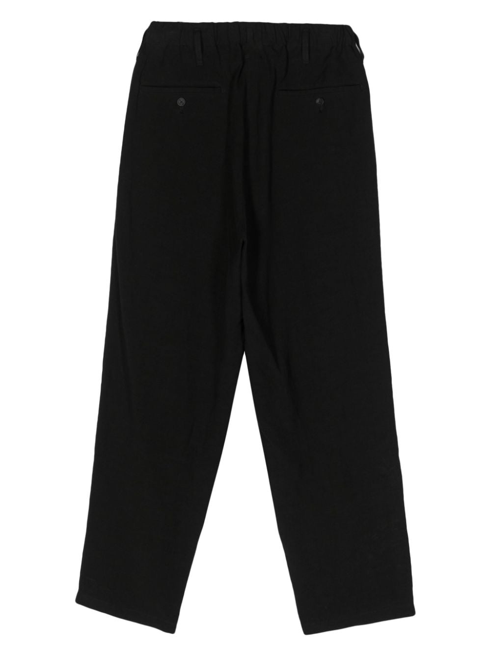 drawstring-waist tapered trousers - 2