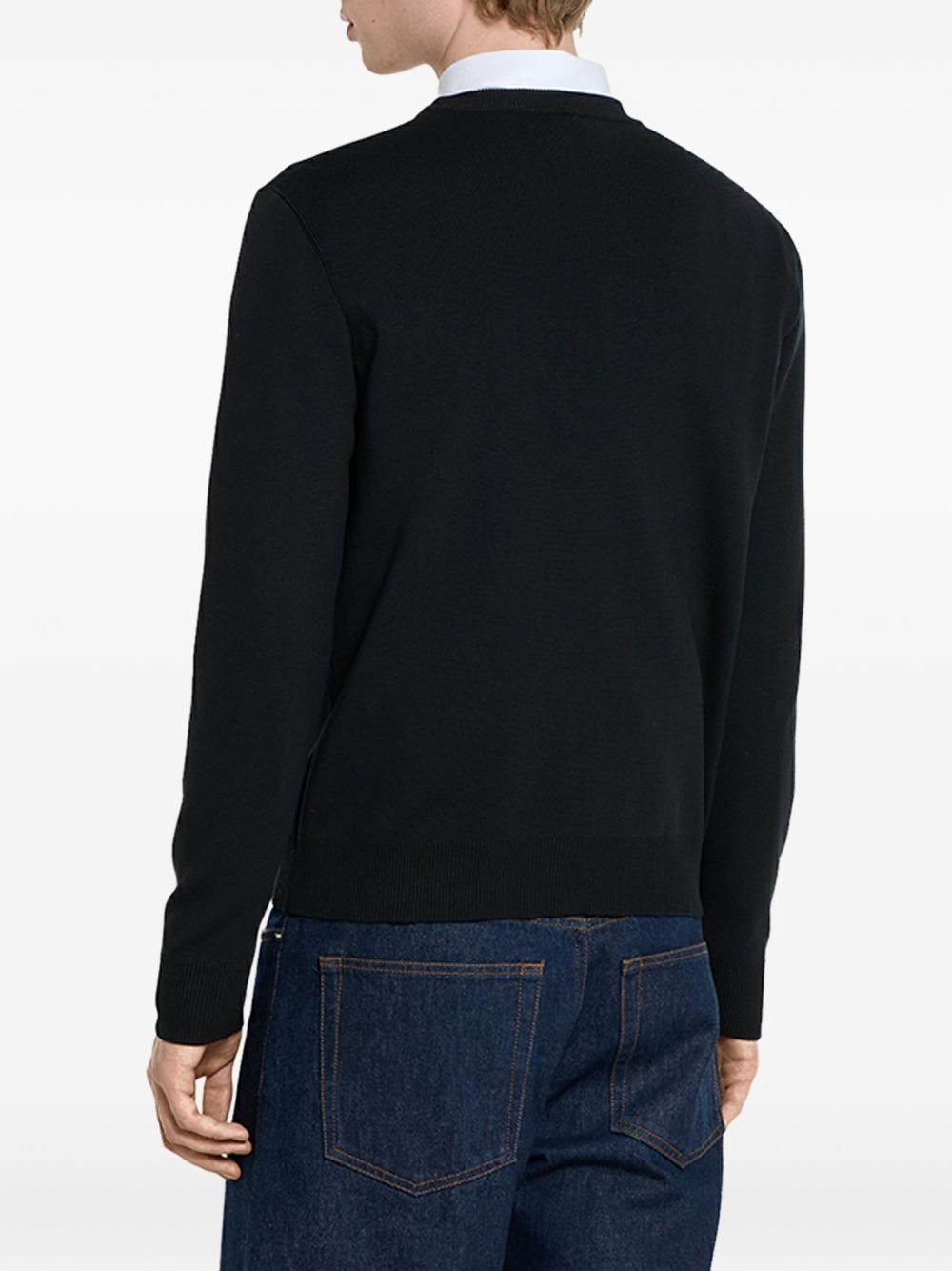 stripe-logo sweater - 2