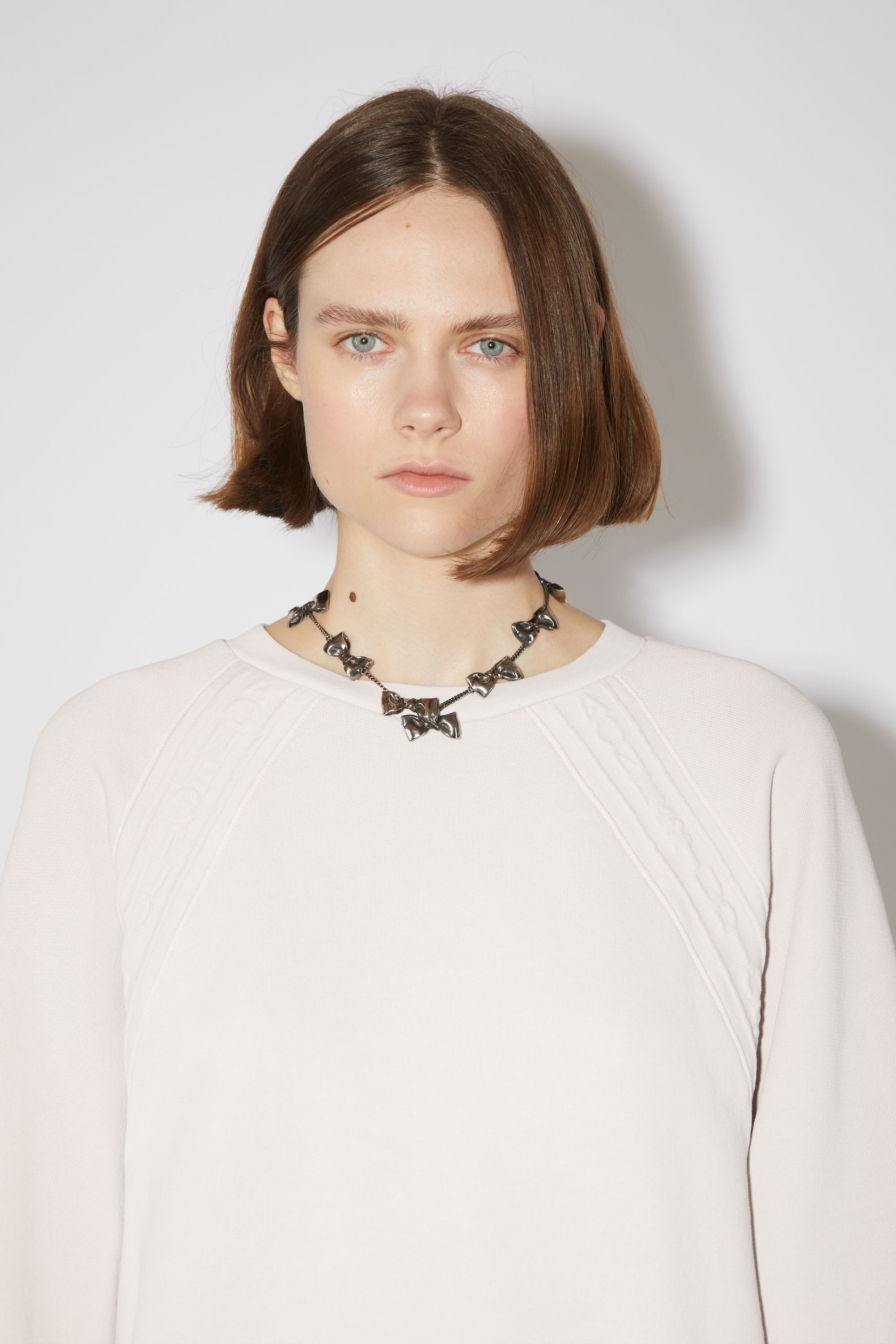Logo tape sweatshirt - Cold white - 4