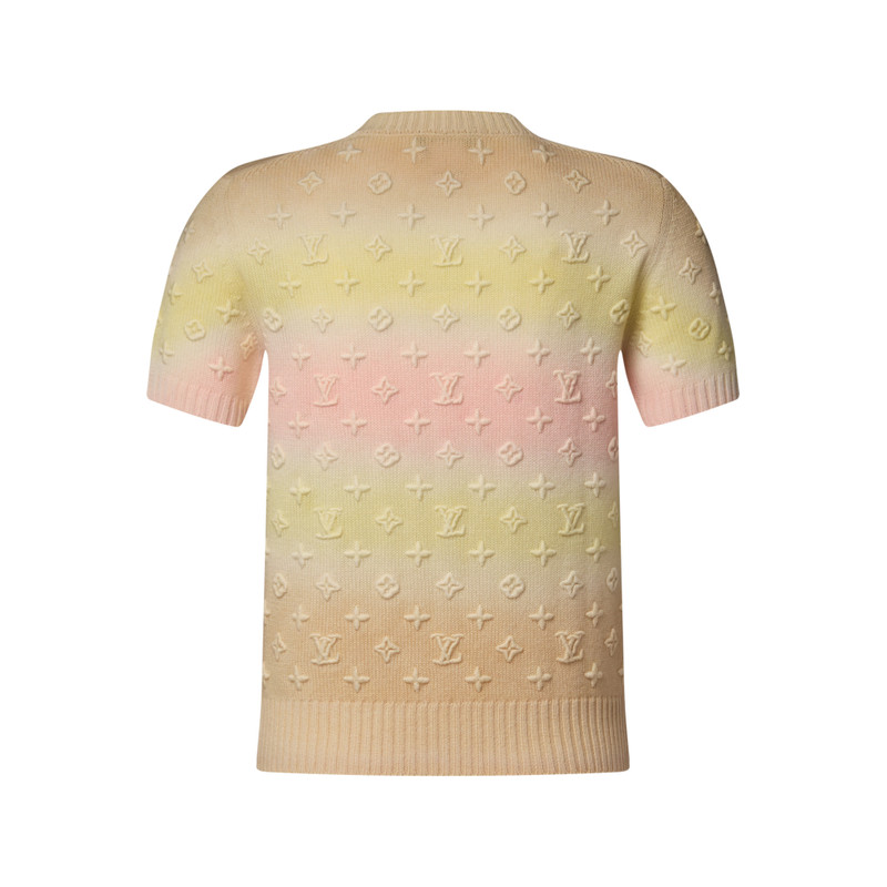 3D Monogram Tie Dye Knit Top 3