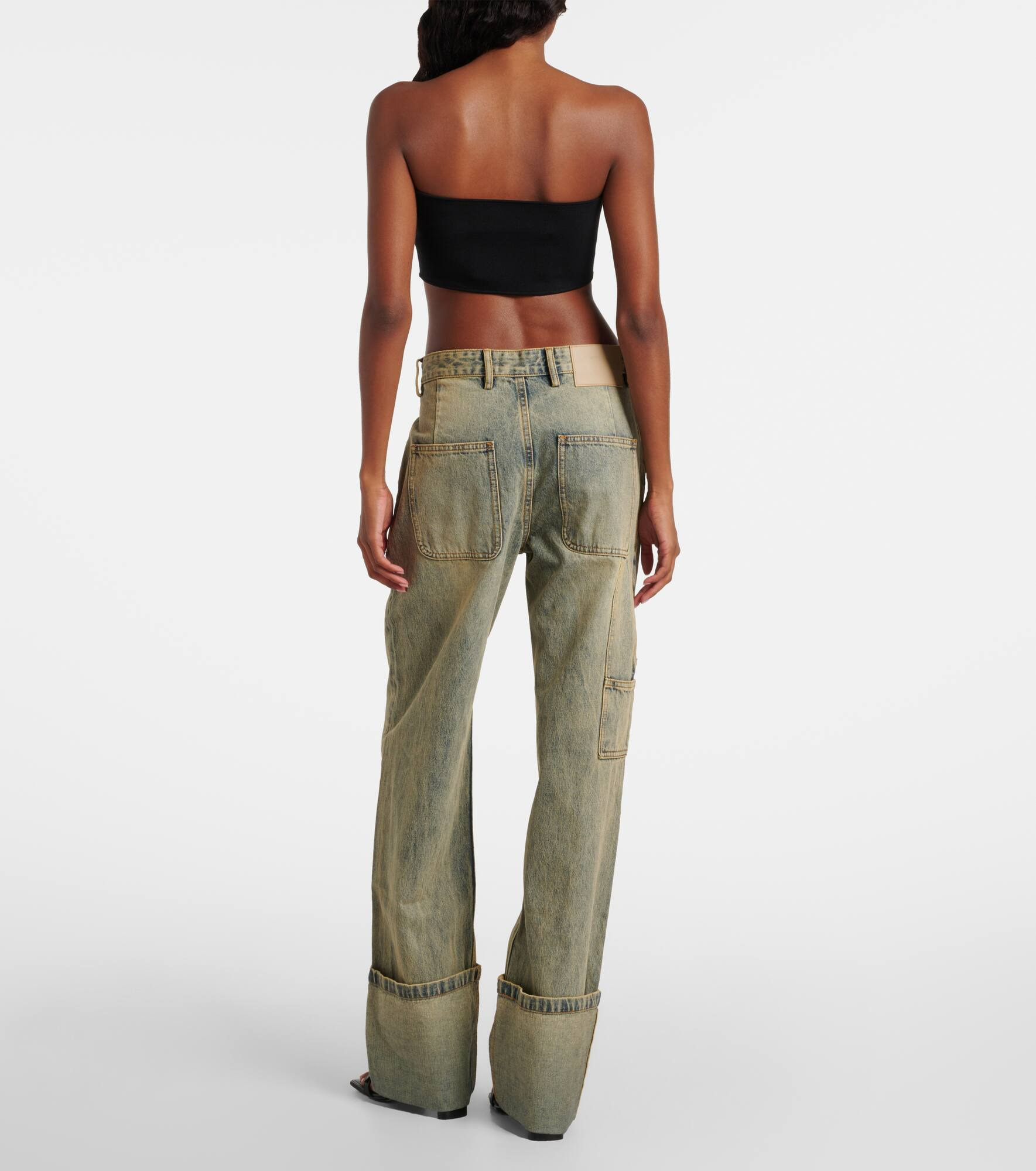 Faded wide-leg jeans - 3