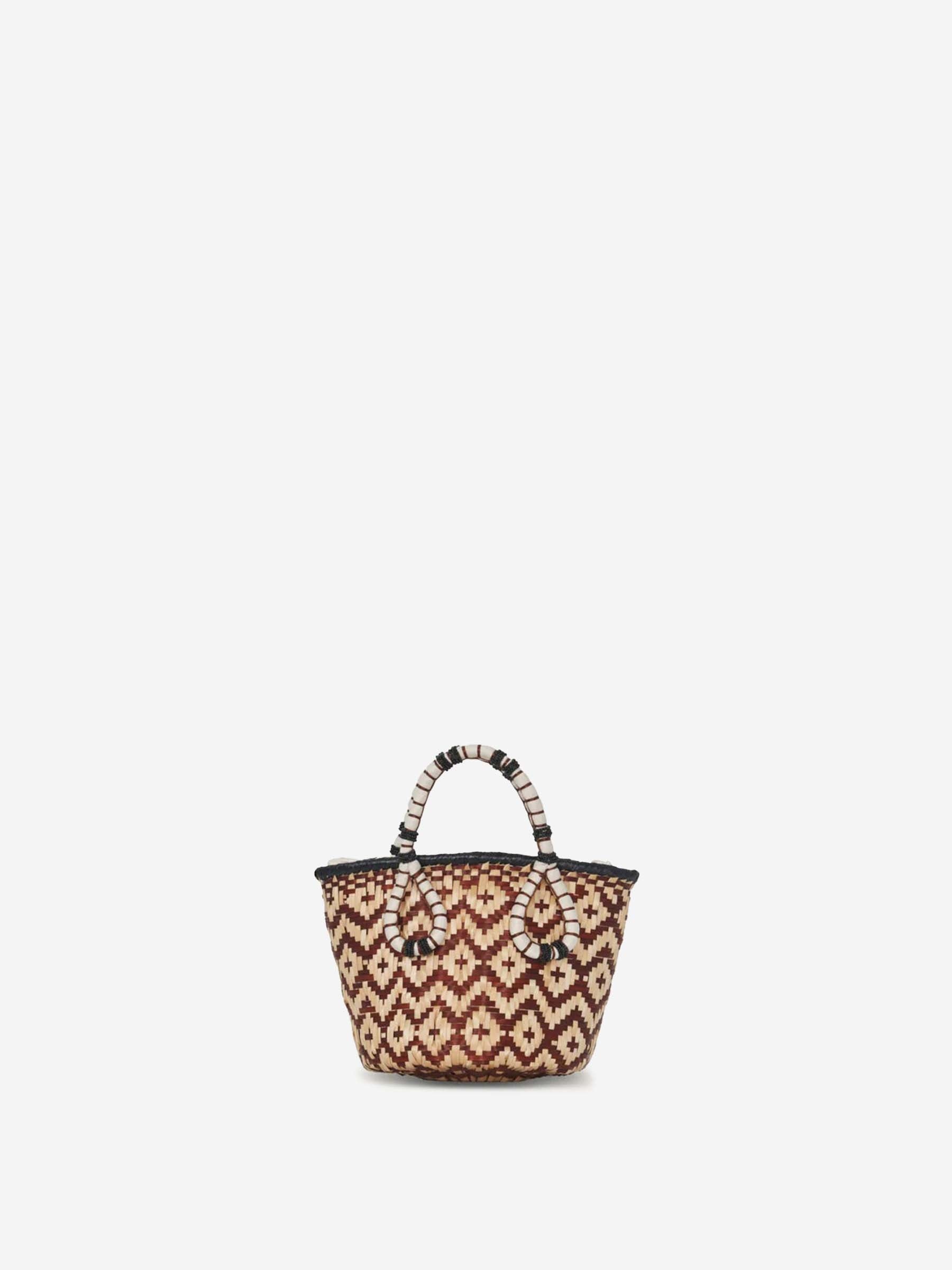 RAFFIA CUBE BAG - 3