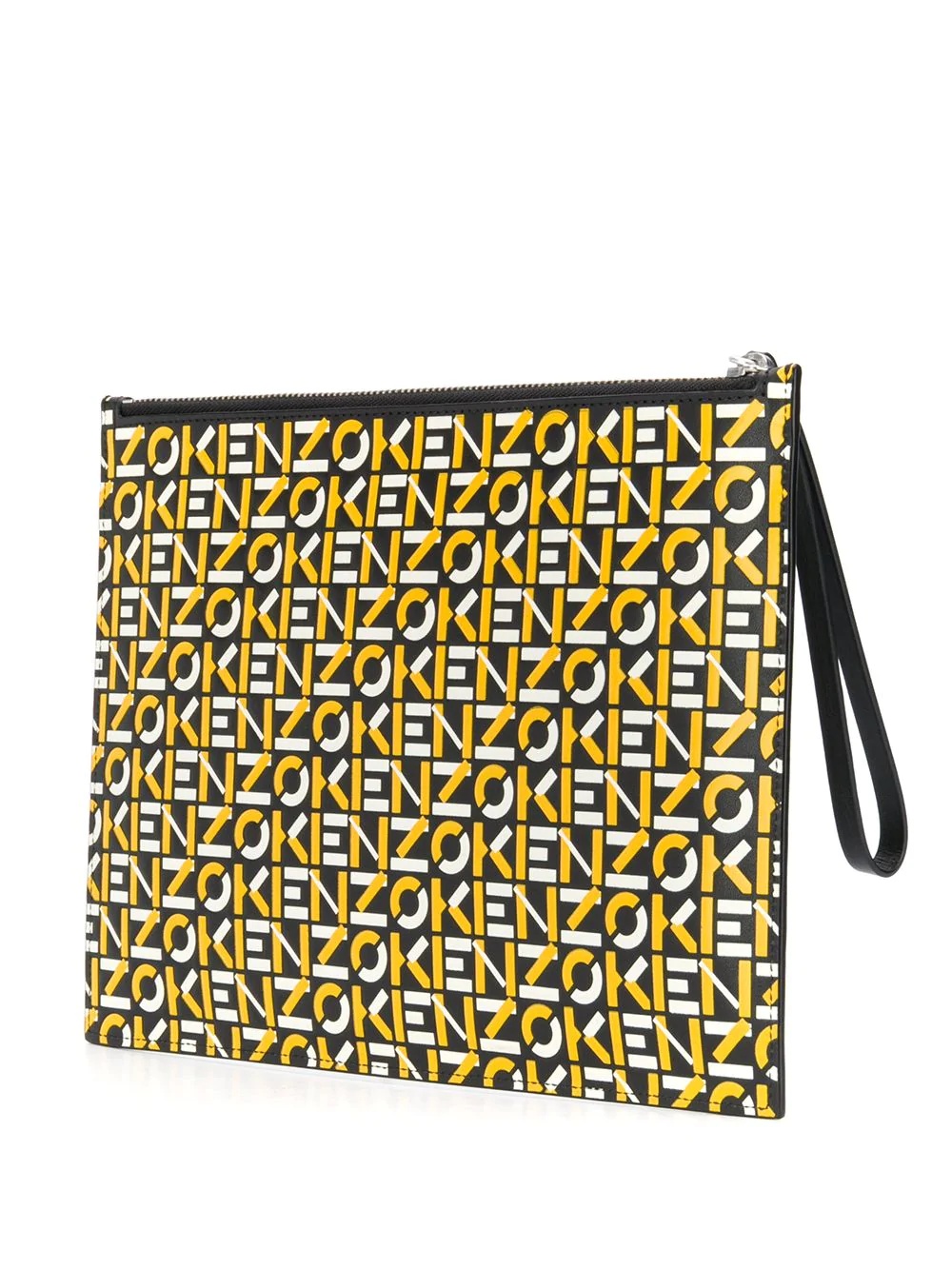 logo-print clutch bag - 3