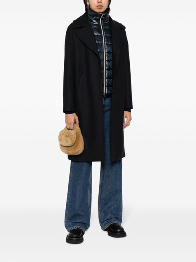 Herno panelled mid-length coat outlook