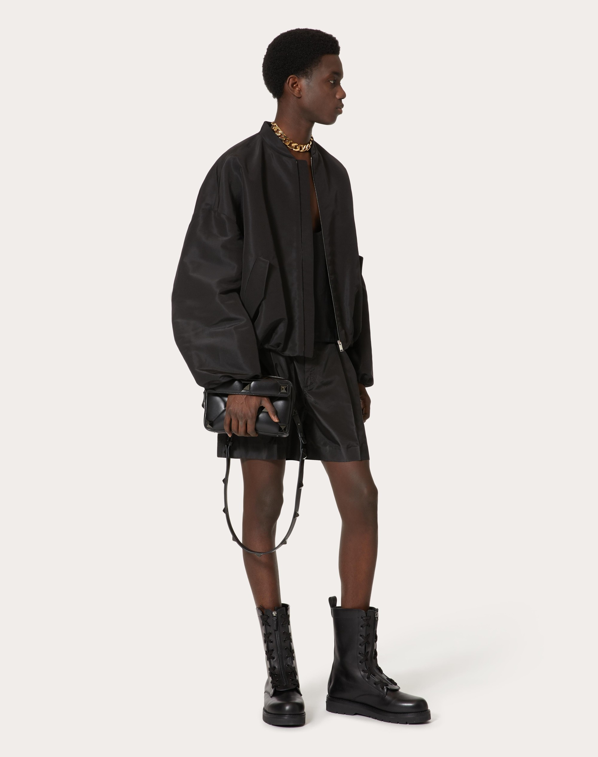 SILK FAILLE BOMBER JACKET - 2