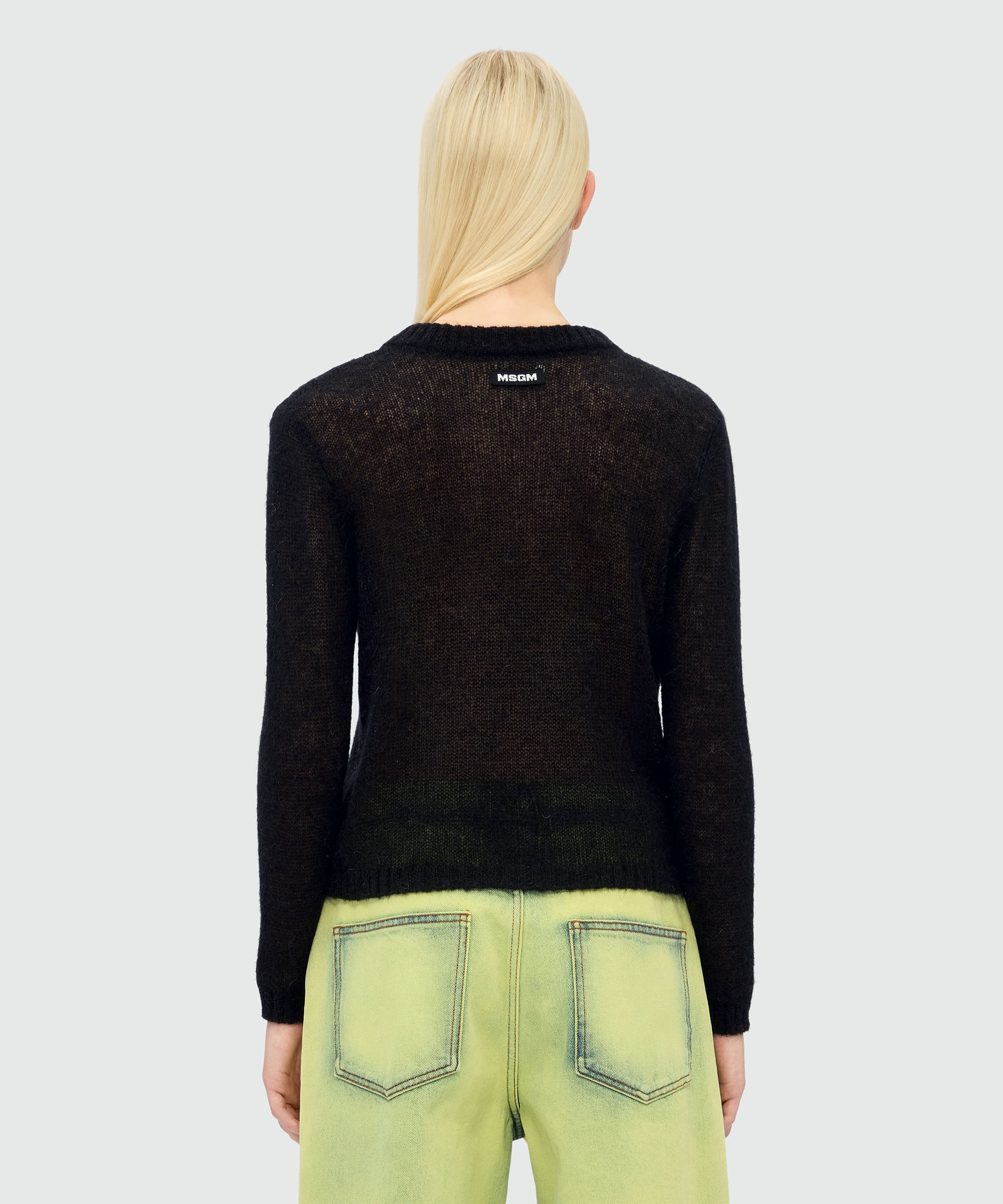 Superlight black mohair sweater - 3