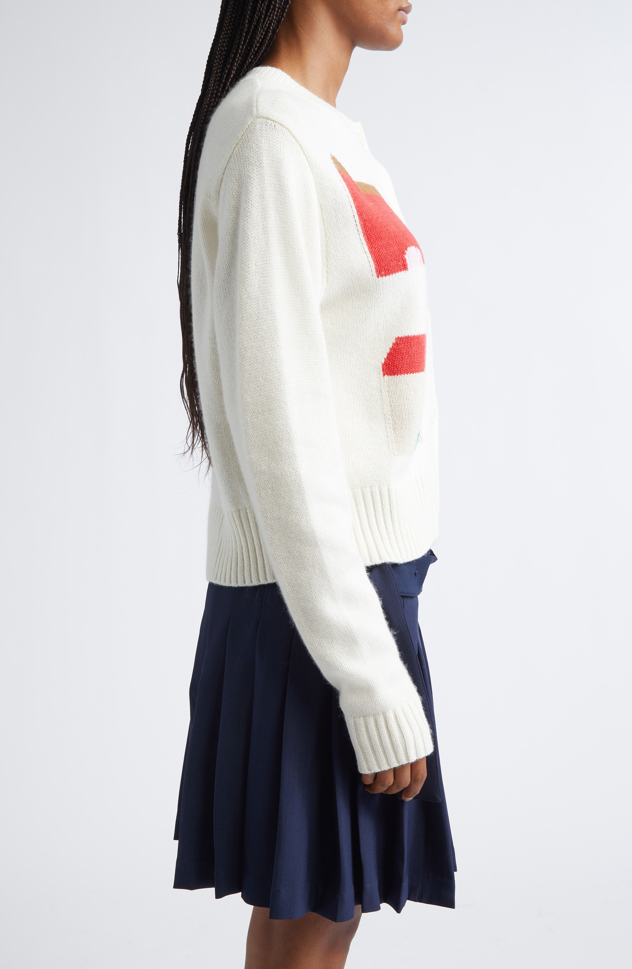 Stine Goya Crop Jacquard Cardigan in Refugios at Nordstrom - 3