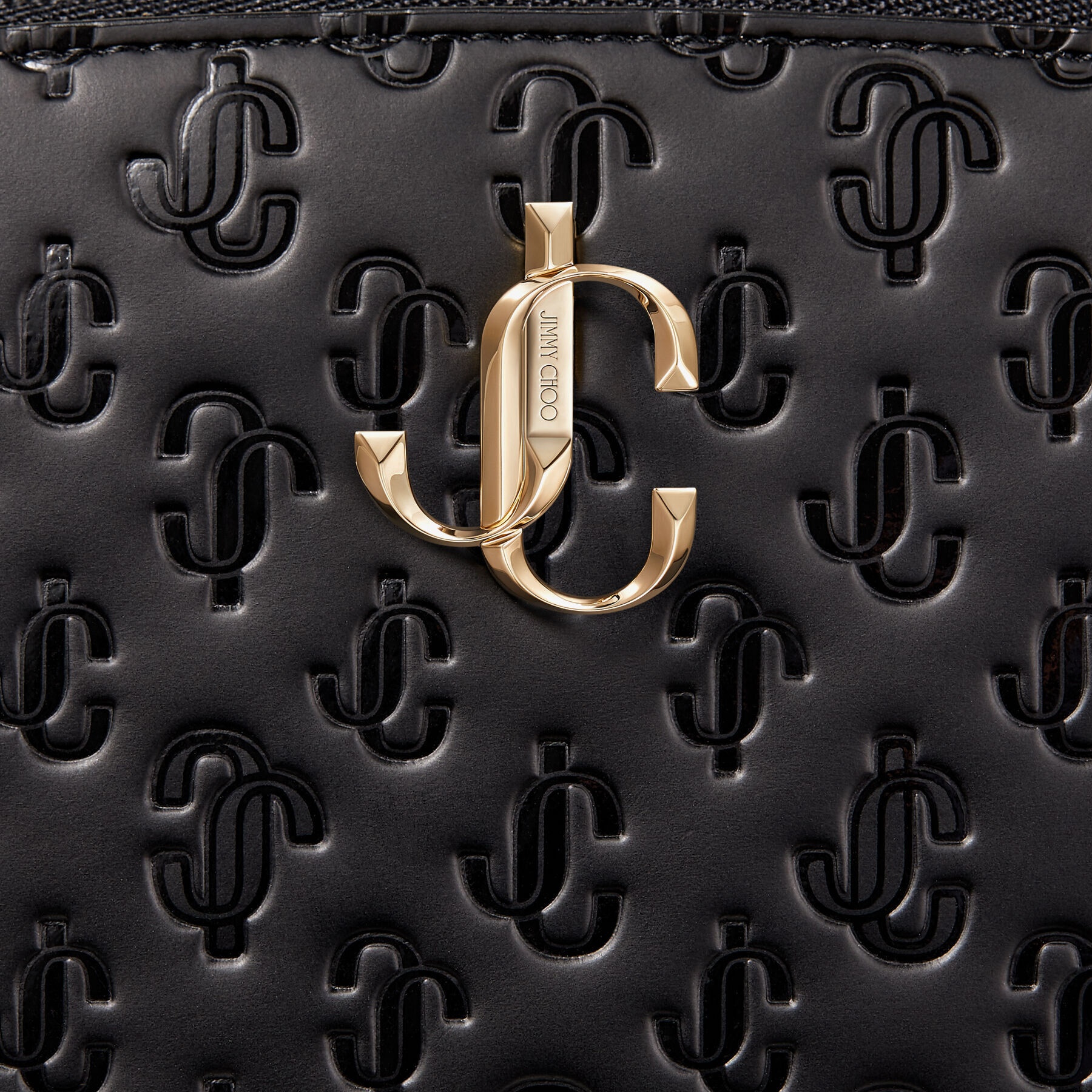 JC Cosmetic Case
Black JC Monogrammed Leather Cosmetic Case - 4