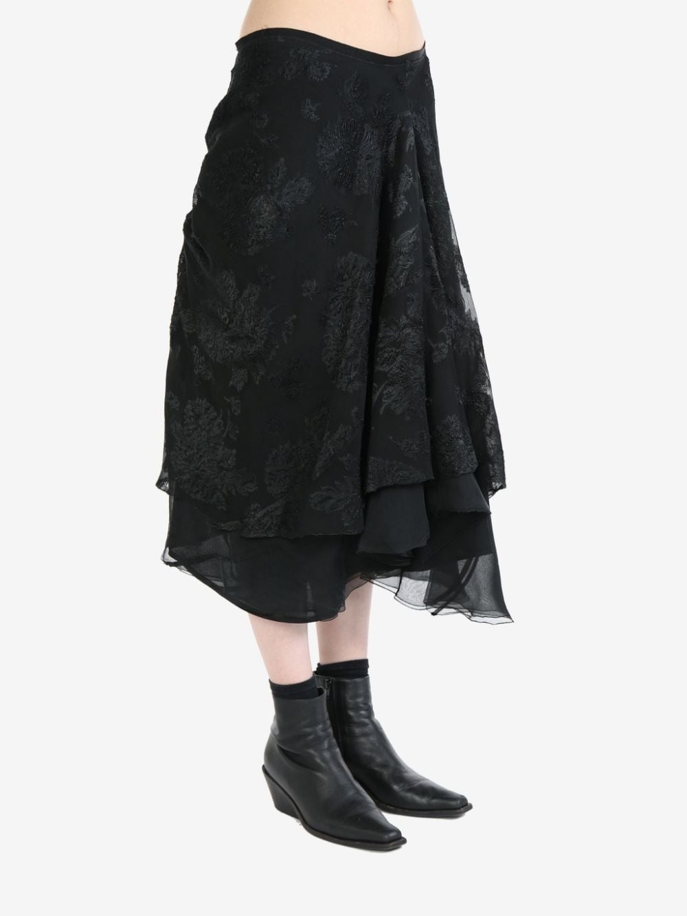 Noir asymmetric skirt - 4