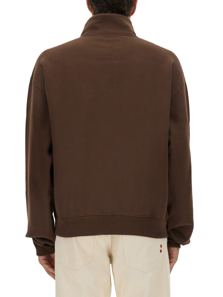 Grosgrain Sweatshirt With Turtleneck - 3