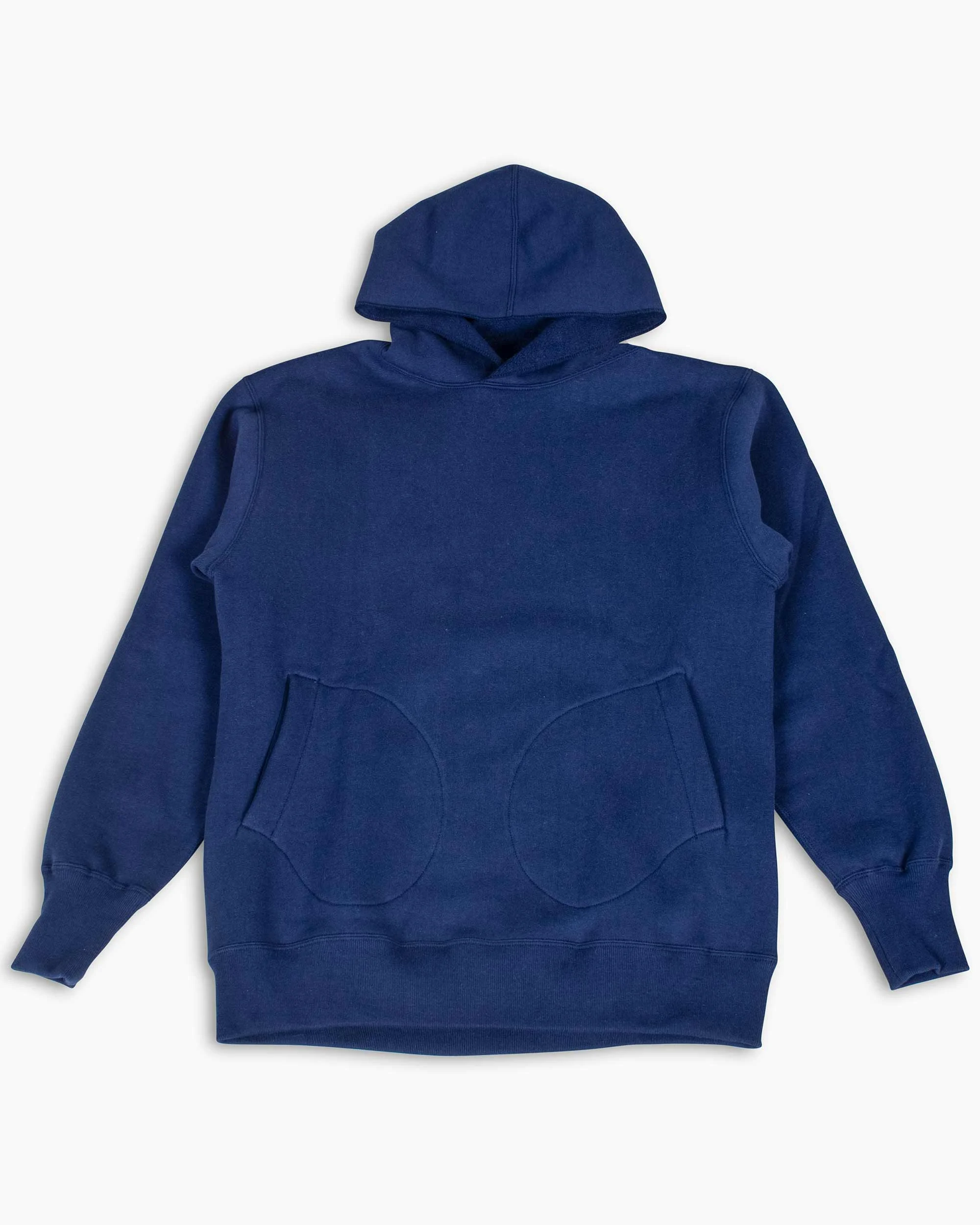 The Real McCoy’s MC22112 Boxing Glove Pocket Hooded Sweatshirt Navy - 1