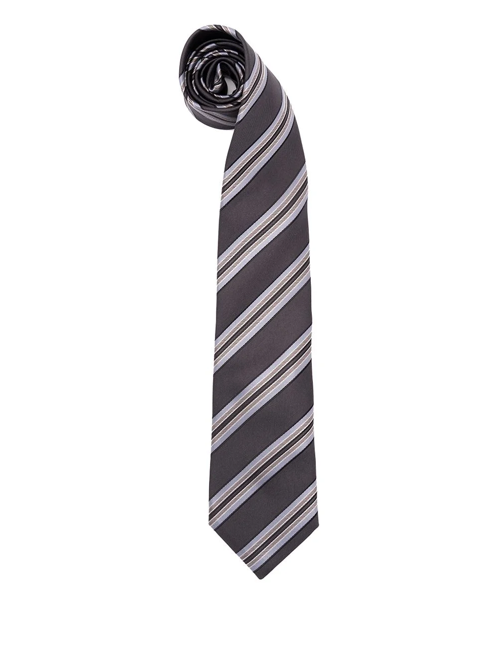 striped silk tie - 1