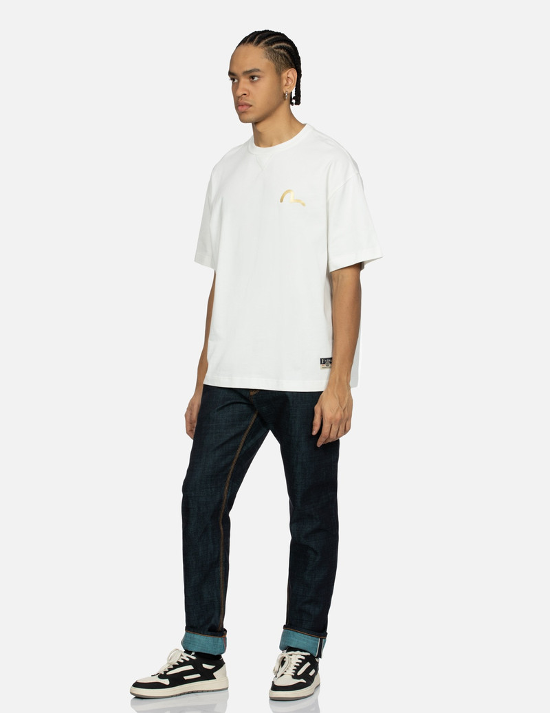 KAMON AND SEAGULL PATCHWORK APPLIQUÉ LOOSE FIT T-SHIRT 4