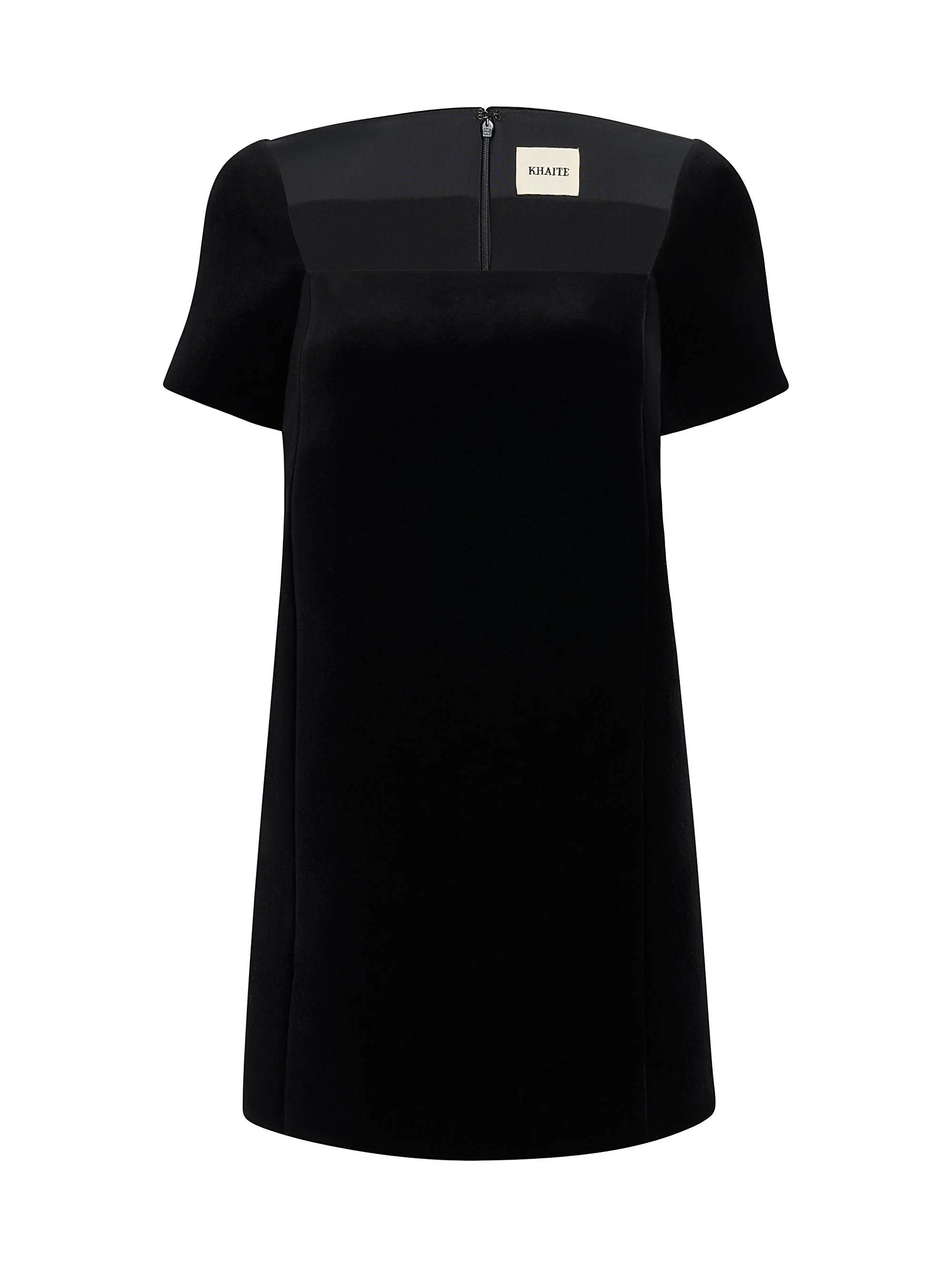 Women's Benji Velvet Shift Minidress - Black - 1