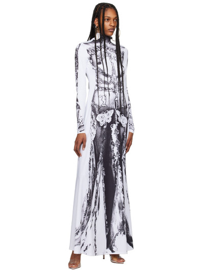 Jean Paul Gaultier White & Black 'The Gaultier Paris' Maxi Dress outlook