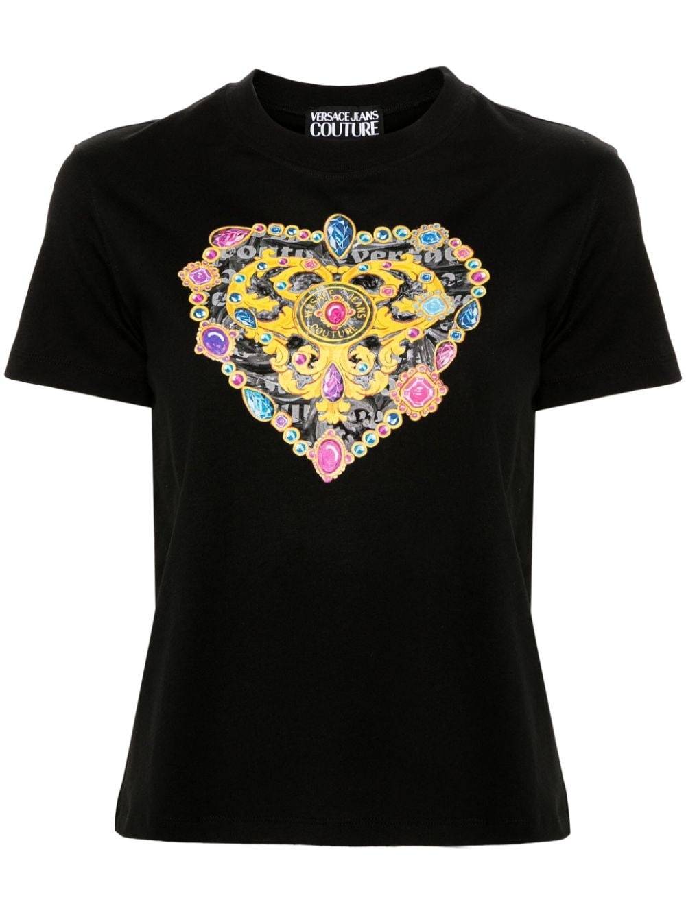 Barocco Heart-print T-shirt - 1