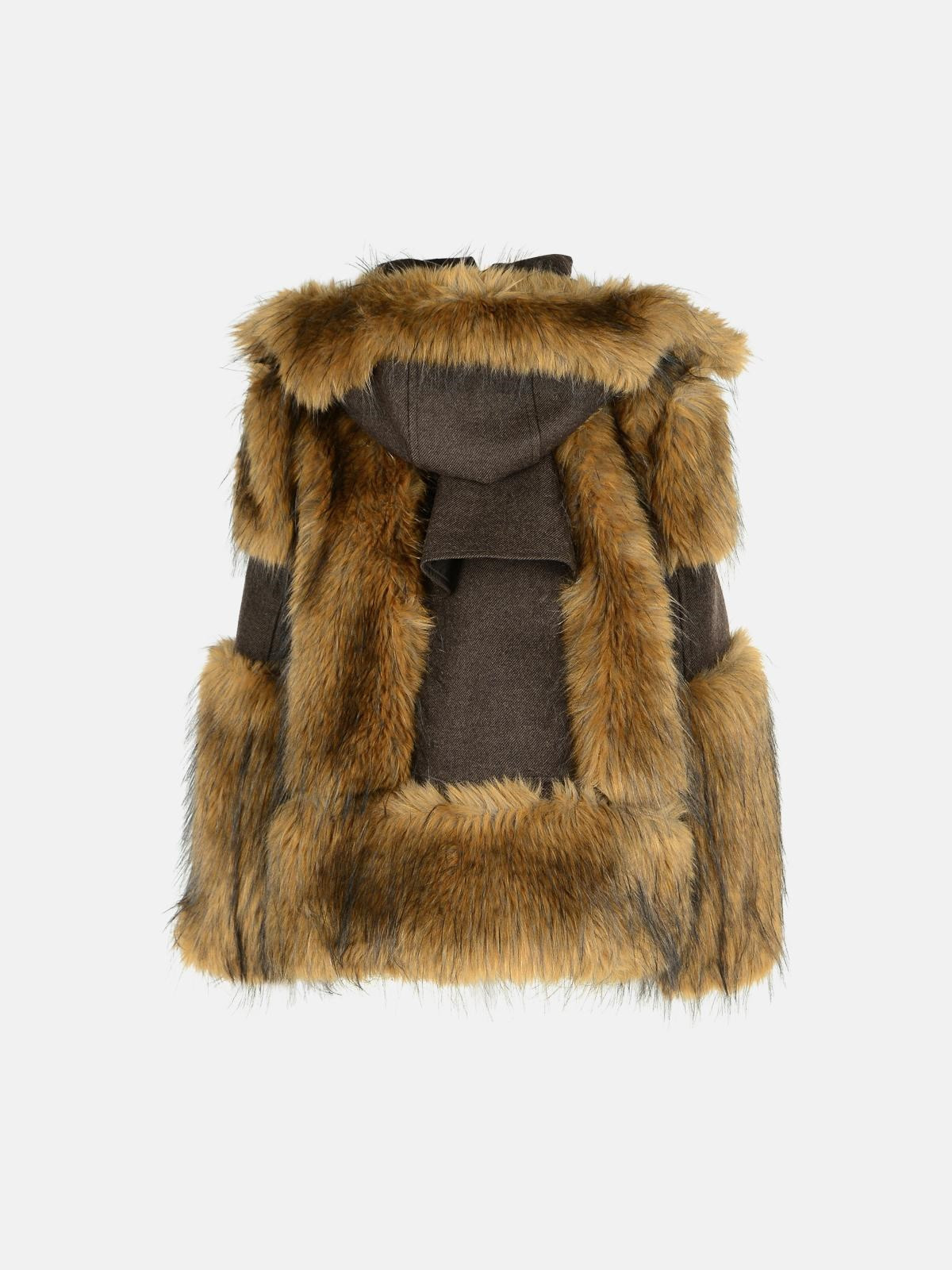 BROWN WOOL JACKET - 3