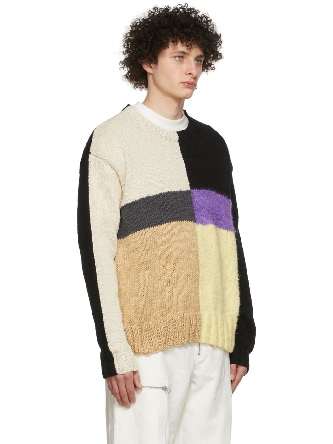 Black Cotton Sweater - 2