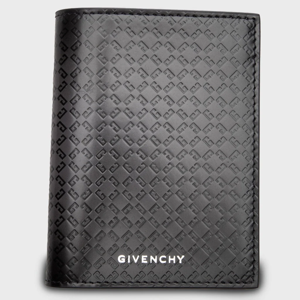 LEATHER 72 MONOGRAM CARD HOLDER - DARK GREY - 1