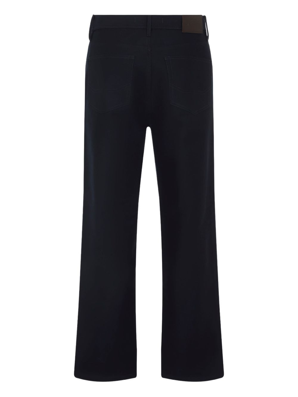 cotton straight-leg trousers - 2