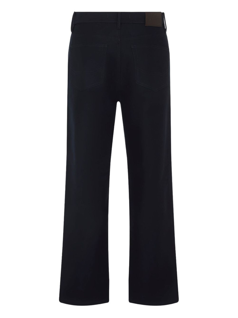 Brioni cotton straight-leg trousers outlook