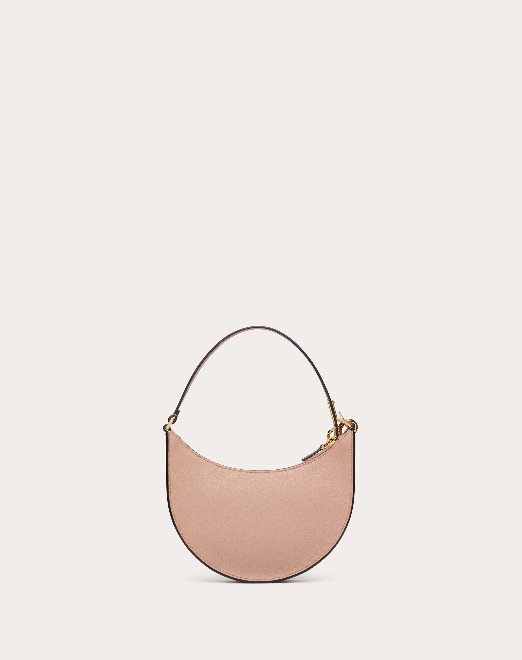 VLOGO SIGNATURE CALFSKIN HOBO MINI BAG WITH JEWEL LOGO - 3