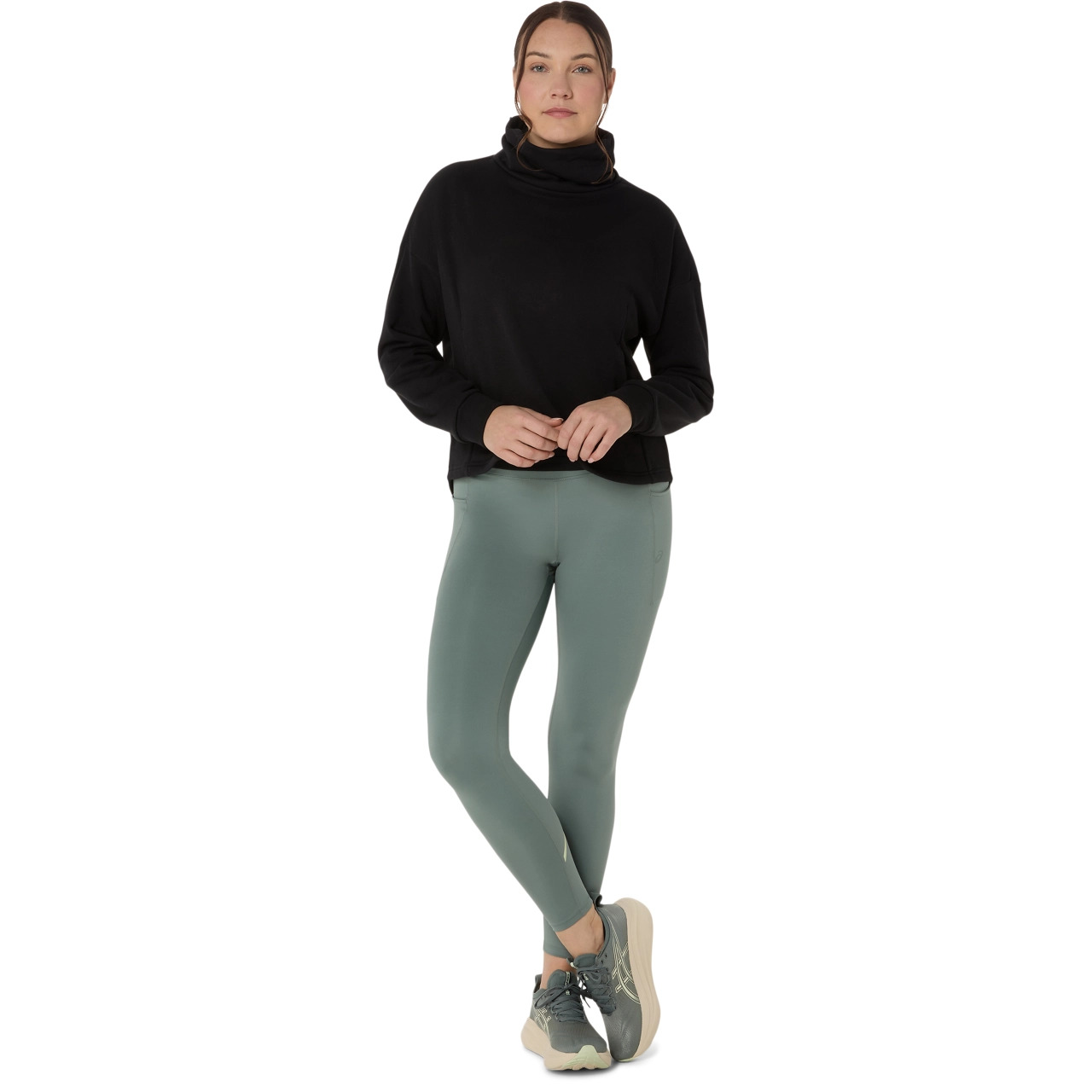 NAGINO FRENCH TERRY HIGH NECK TOP - 6