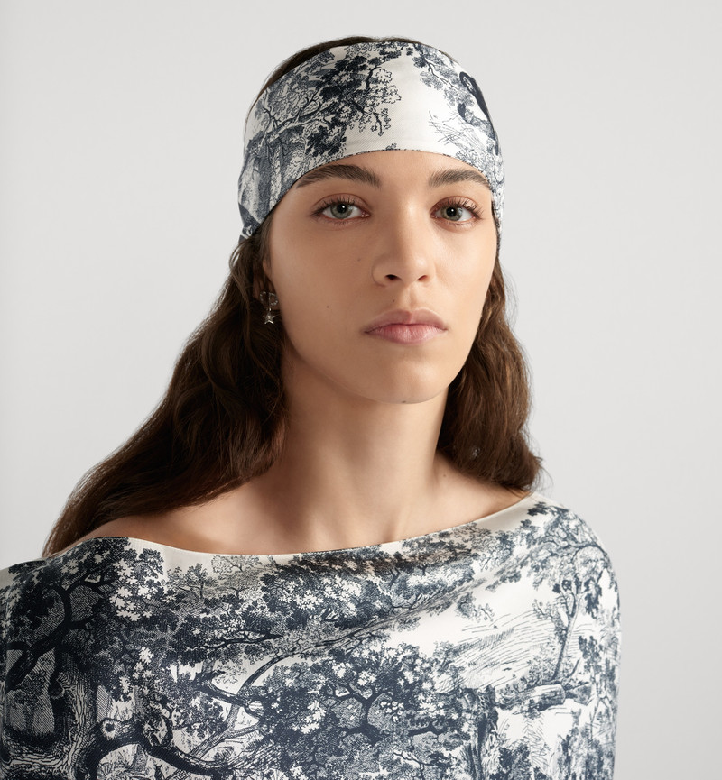 Dior Dioriviera Maxi Toile de Jouy Sauvage Mitzah Scarf outlook