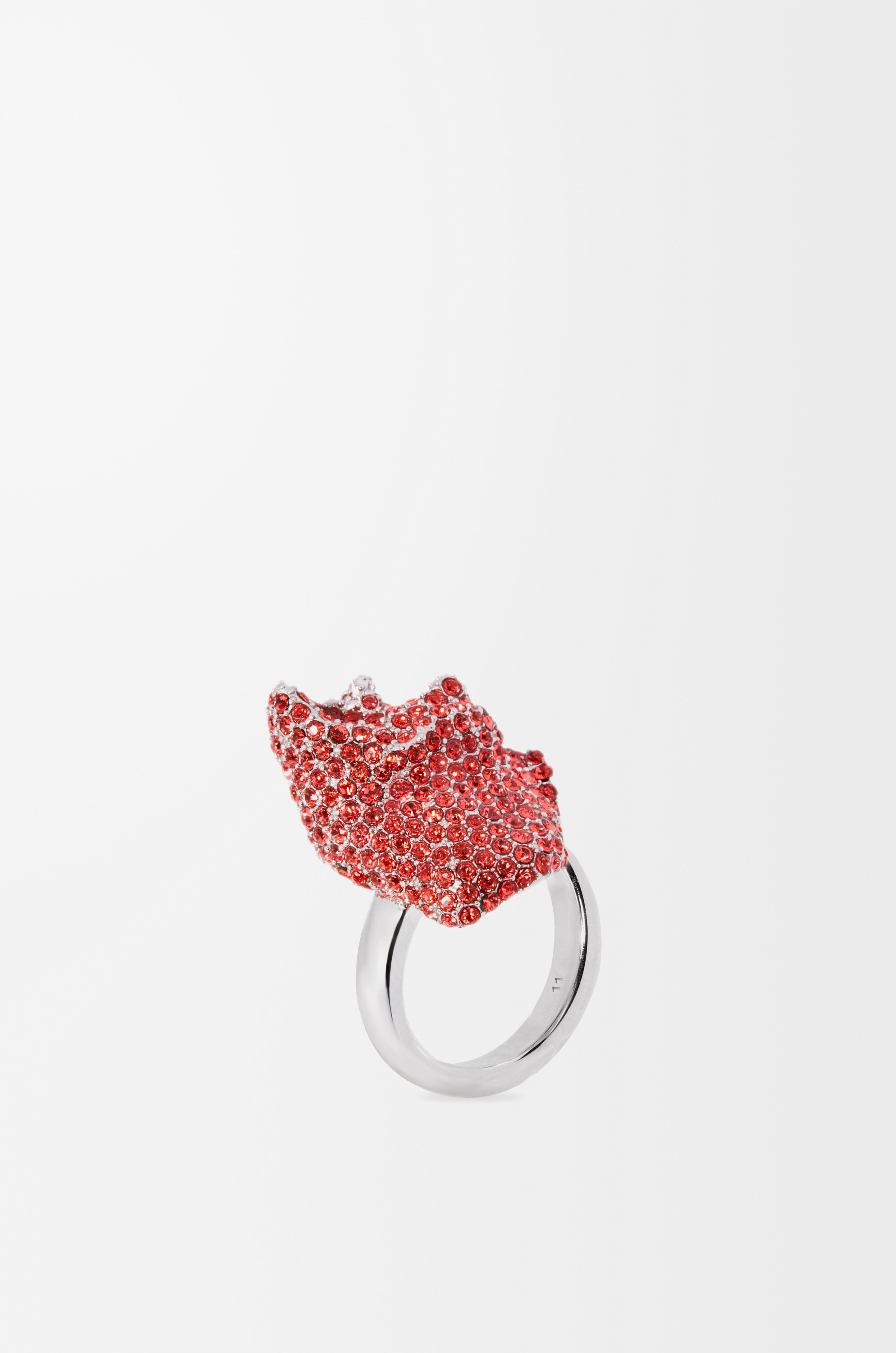Glitter Fragment ring in sterling silver and crystals - 3