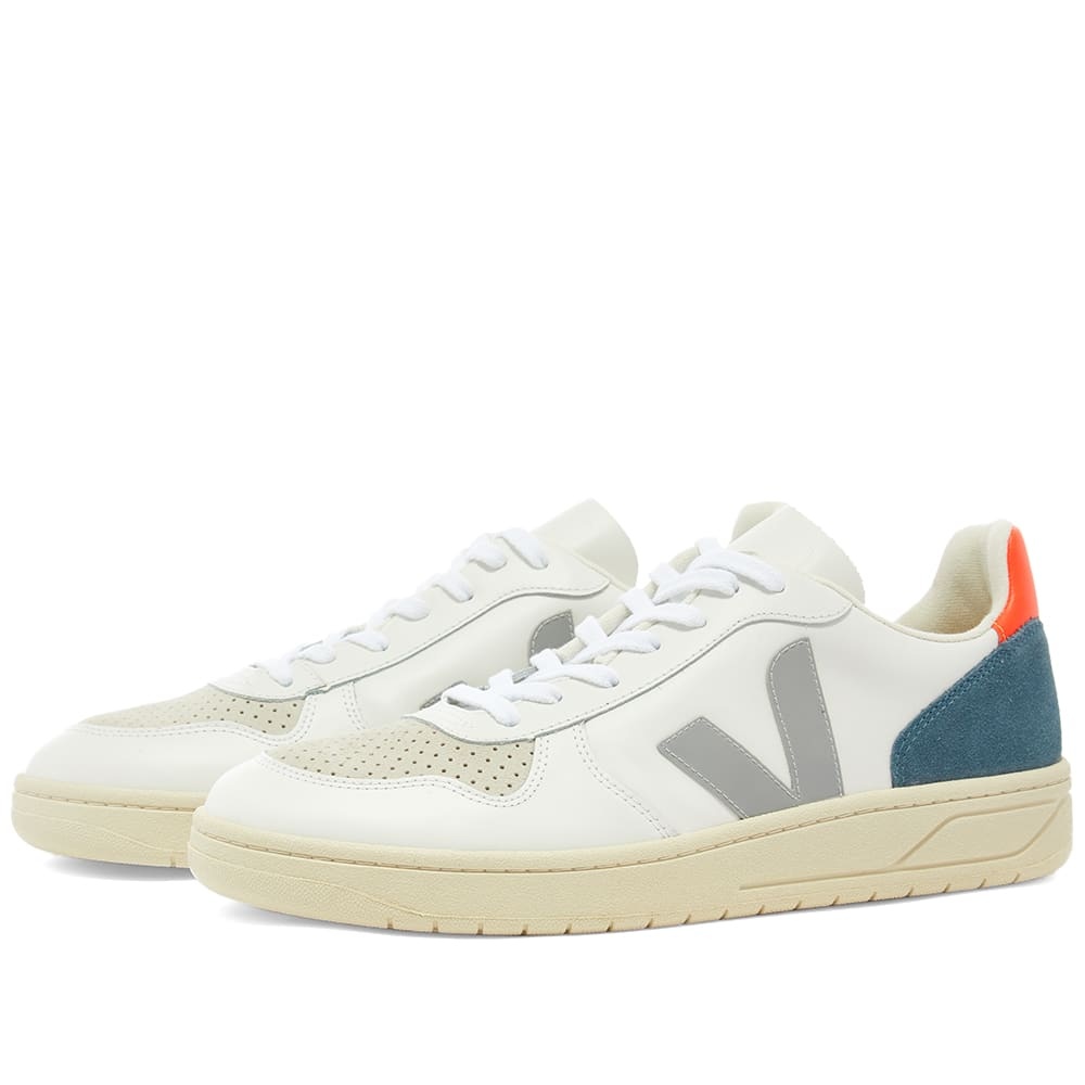 Veja V-10 Leather Basketball Sneaker - 1