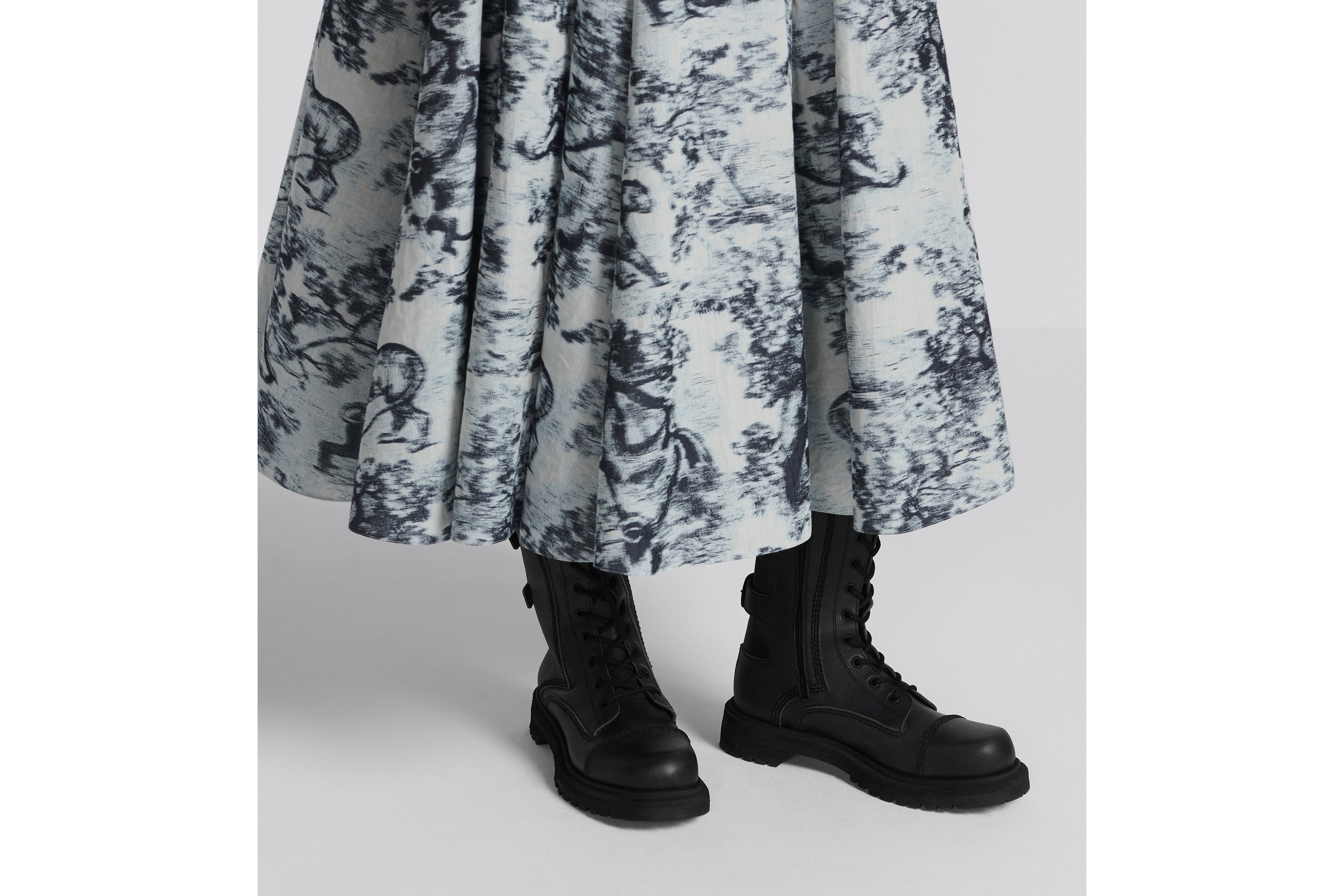 Flared Mid-Length Skirt - 8
