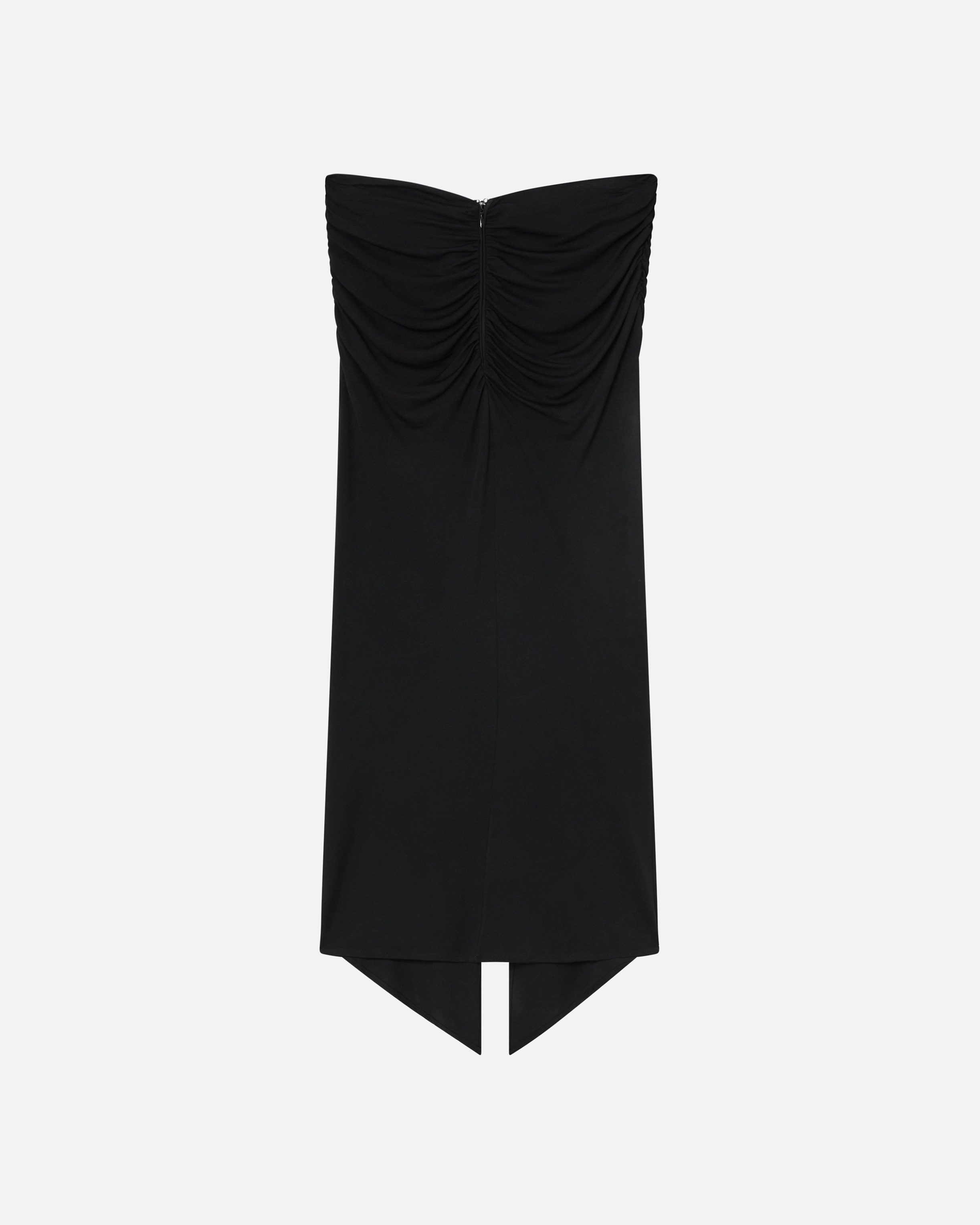 FLOWING PENCIL SKIRT WITH RUFFLE - 6